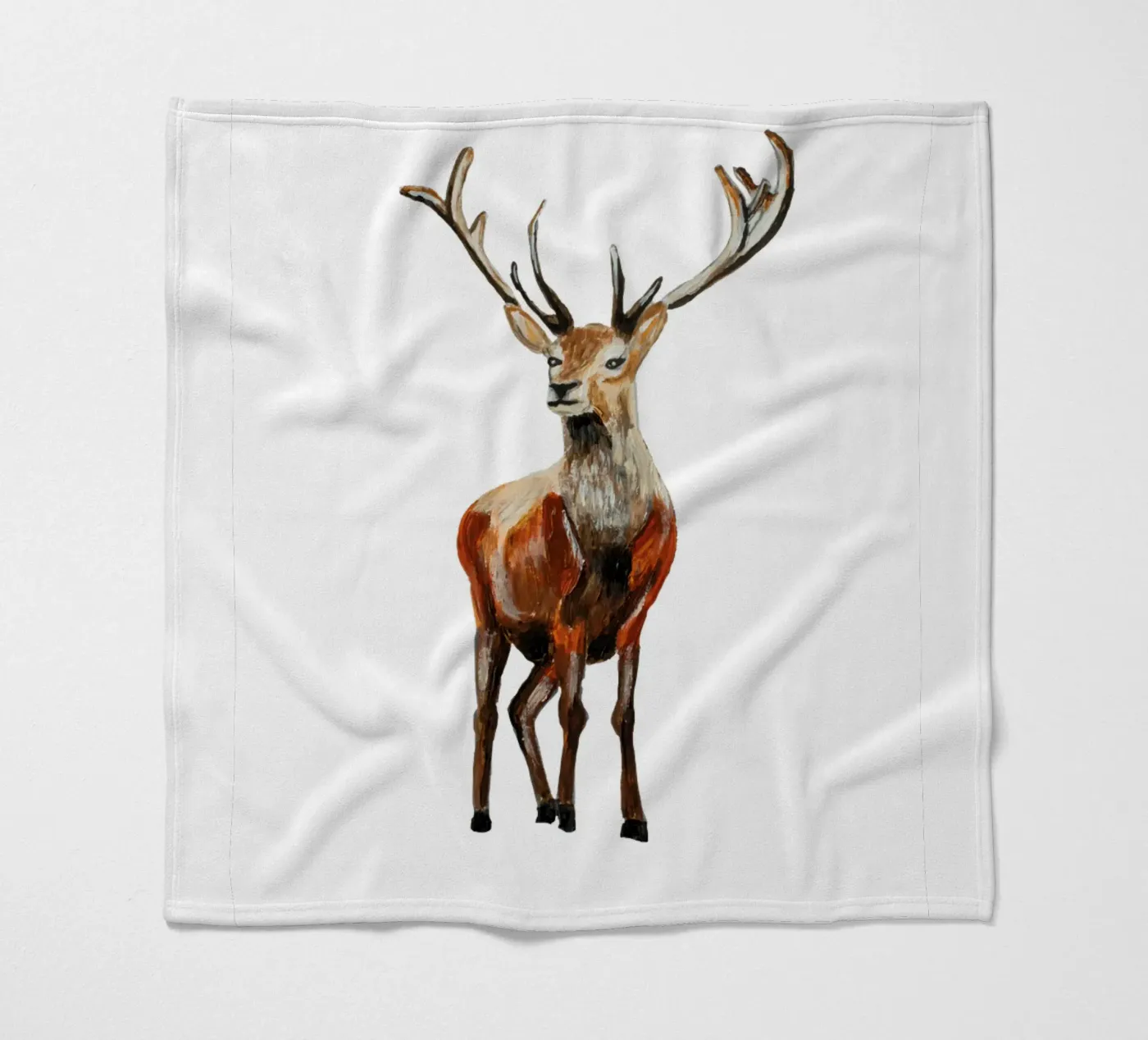 Deer fleece blanket by Femke Zwaan