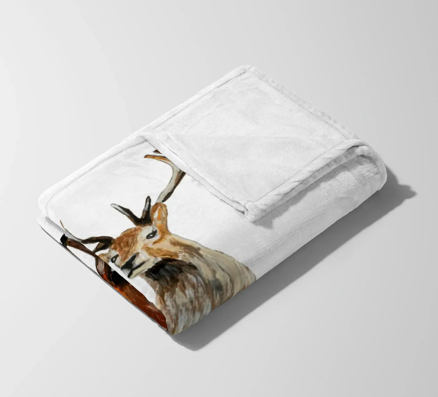 Deer fleece blanket by Femke Zwaan