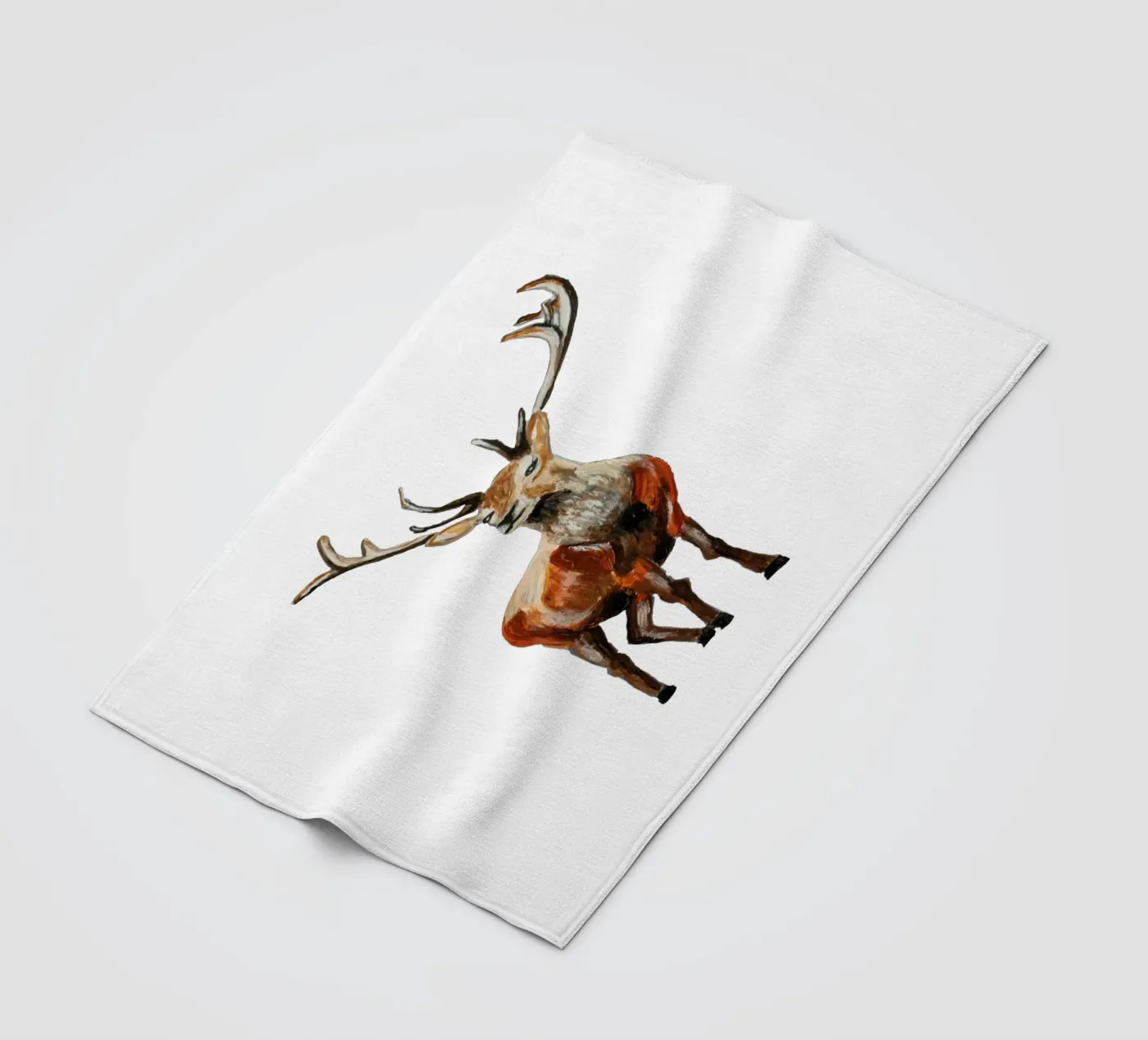 Deer fleece blanket by Femke Zwaan