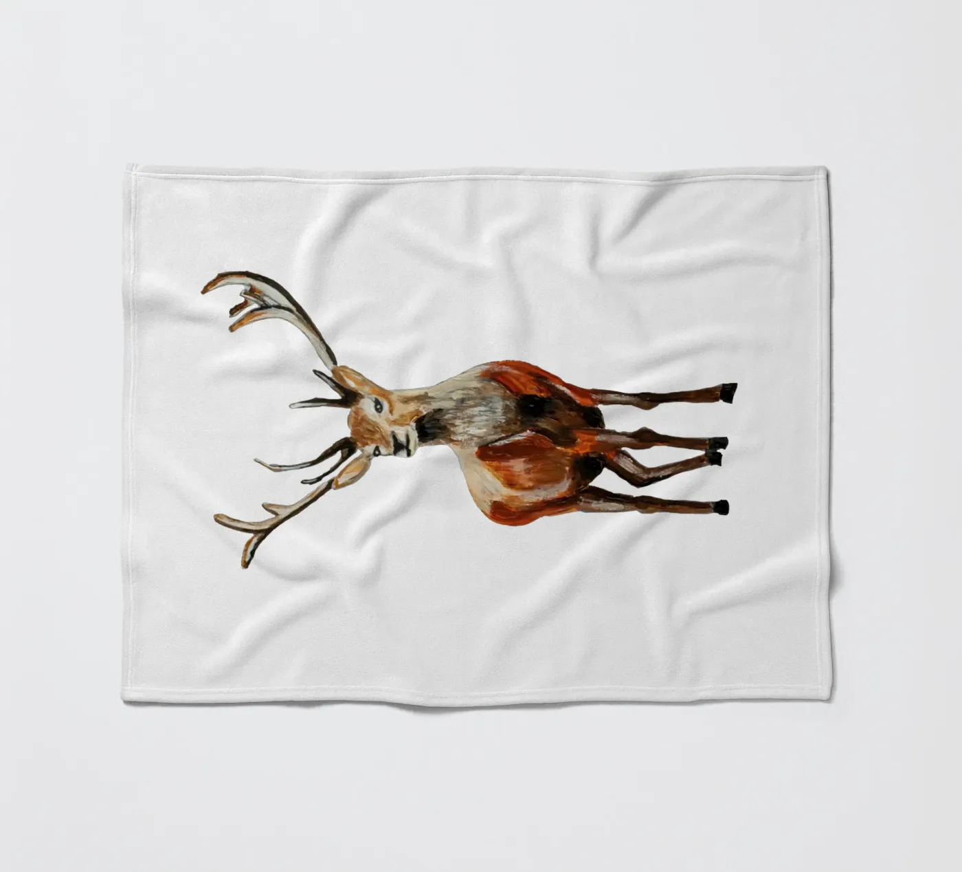 Deer fleece blanket by Femke Zwaan