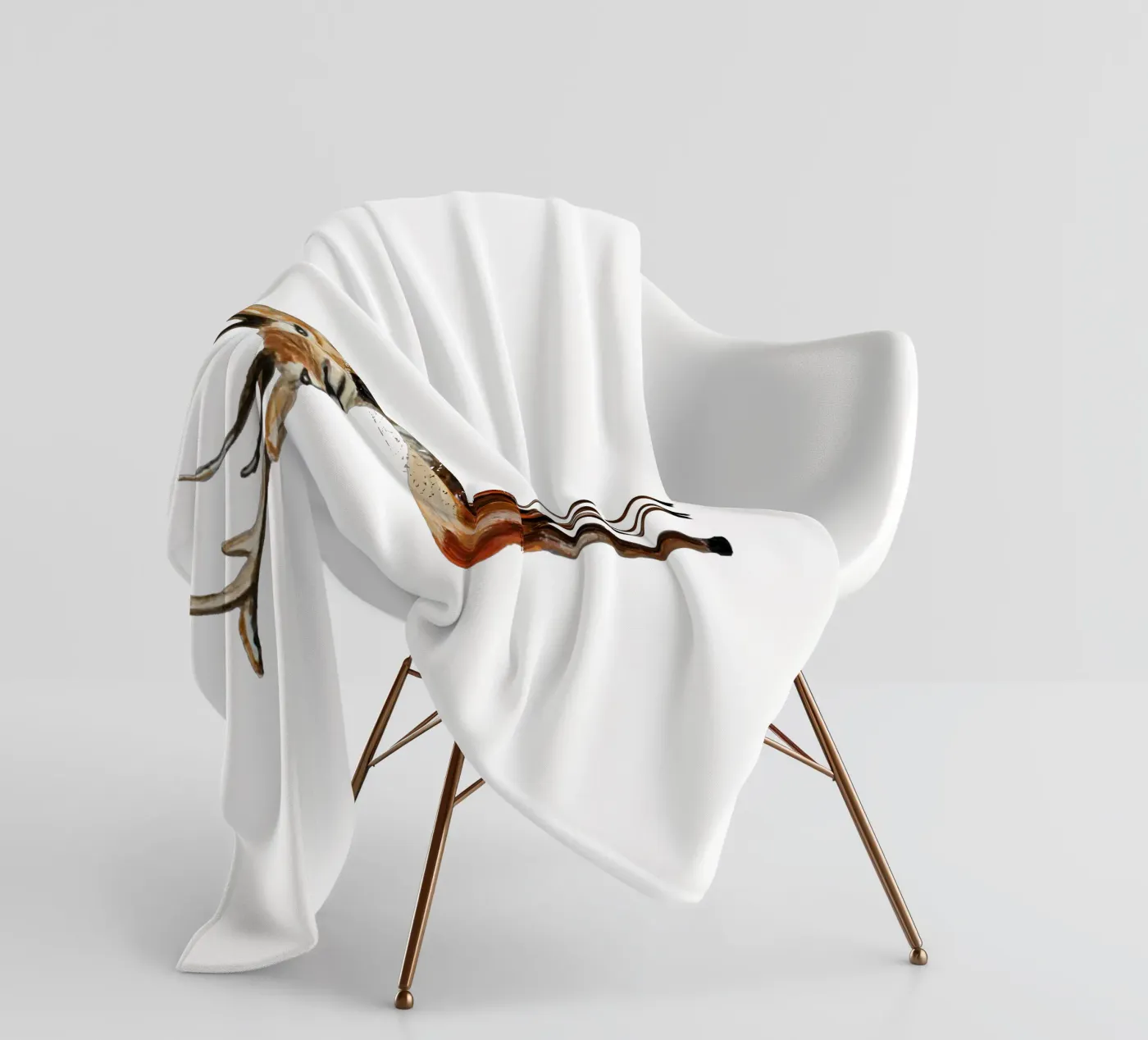 Deer fleece blanket by Femke Zwaan
