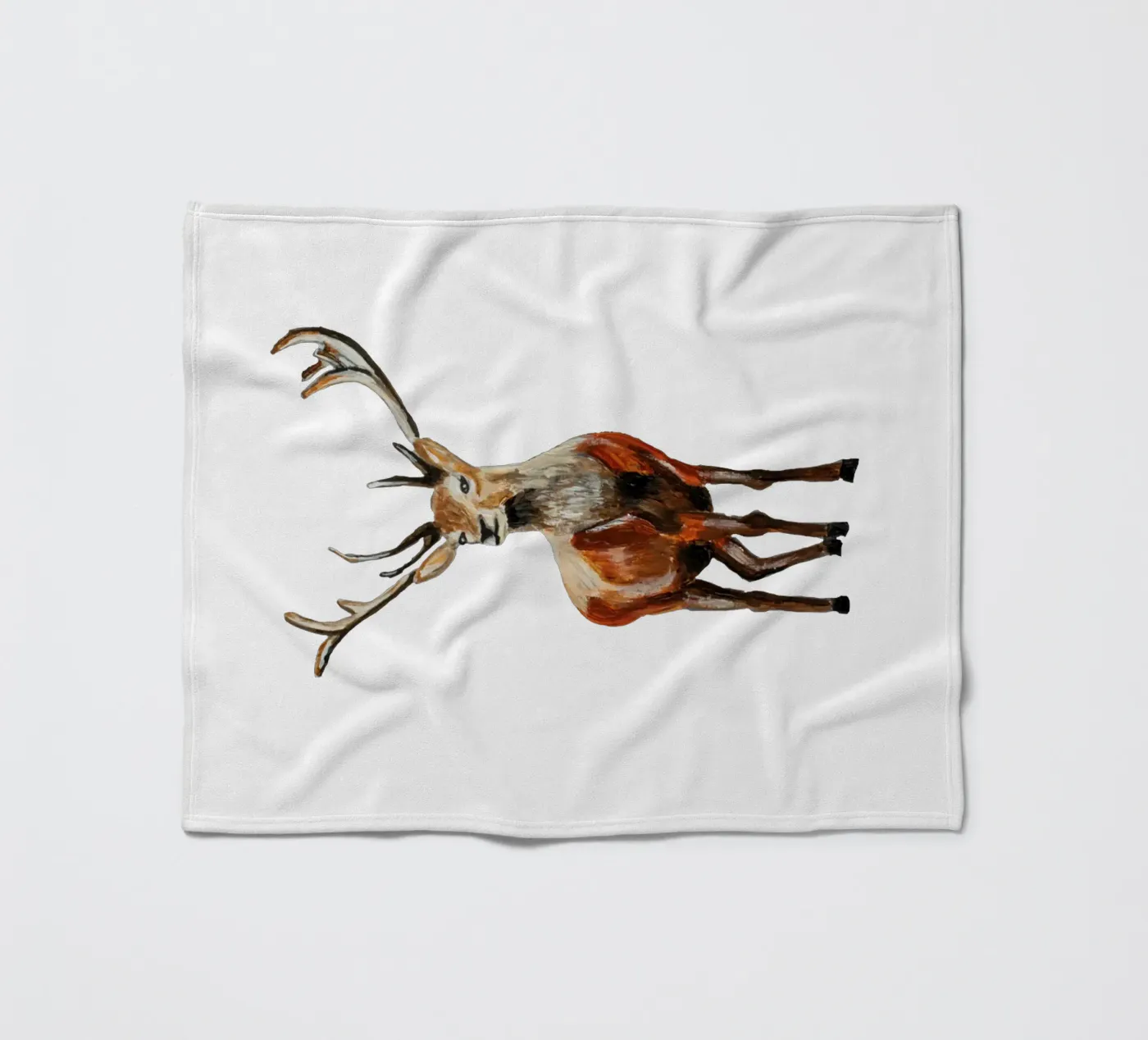 Deer fleece blanket by Femke Zwaan