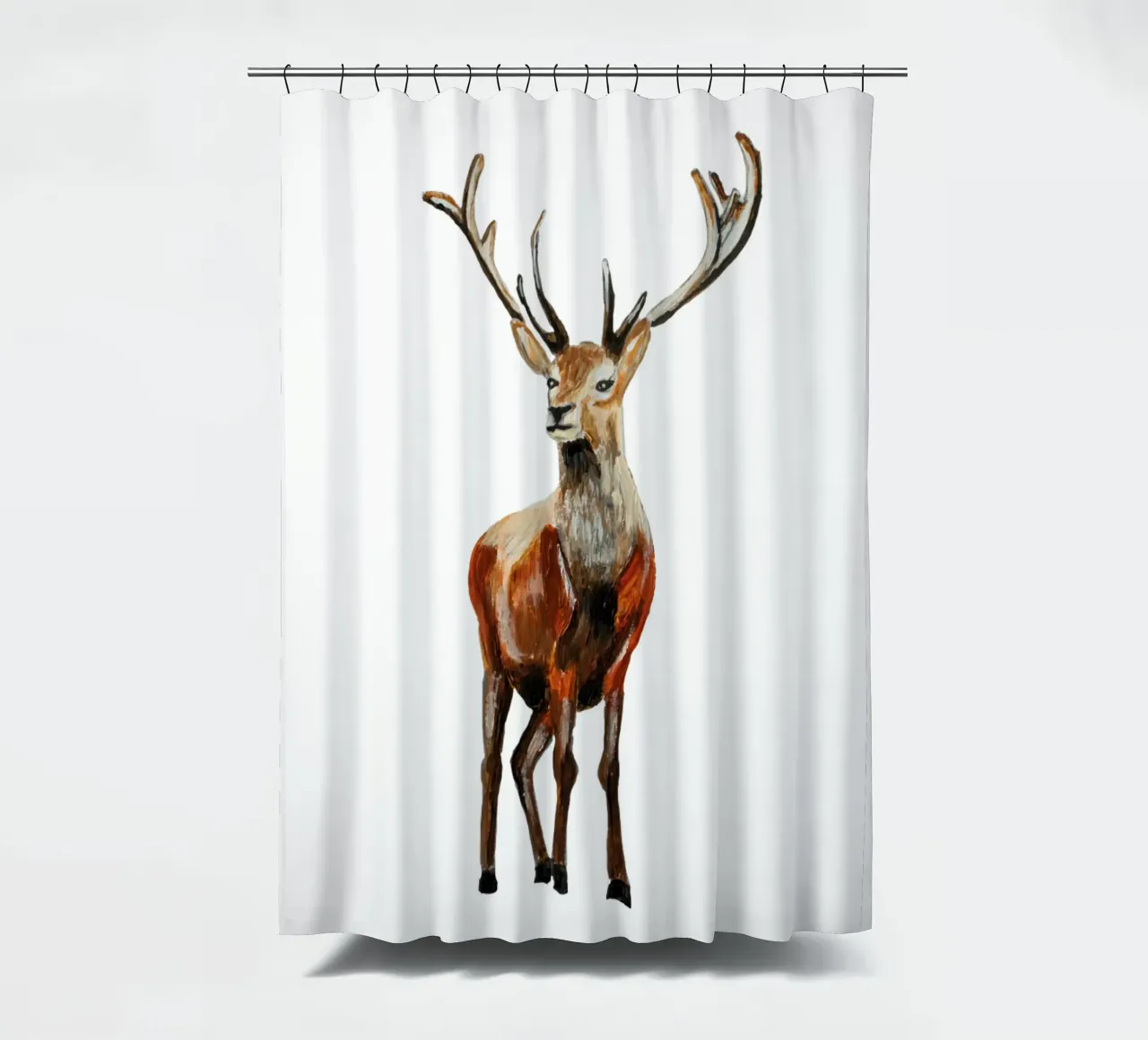 Deer shower curtain by Femke Zwaan
