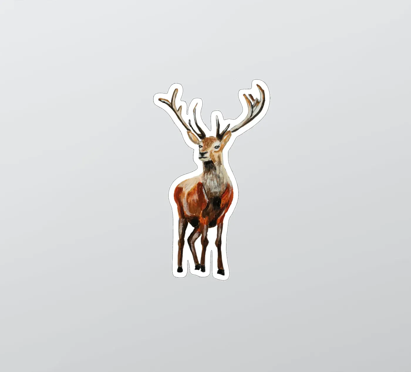 Deer sticker by Femke Zwaan