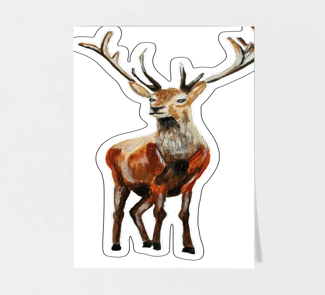 Deer sticker sheet by Femke Zwaan
