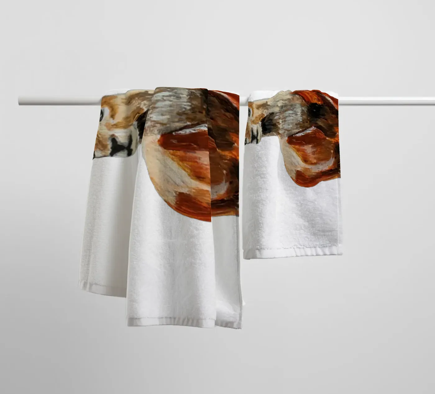Deer badhanddoek van Femke Zwaan