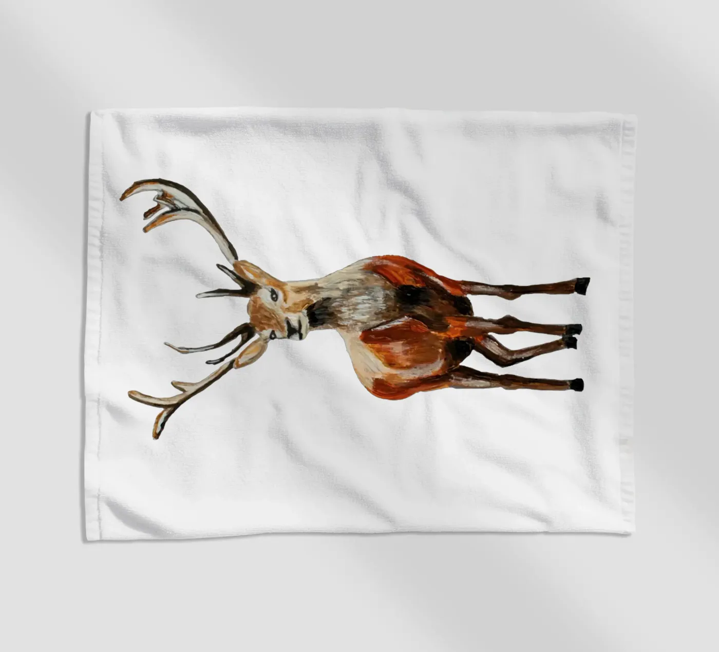 Deer beach towel by Femke Zwaan