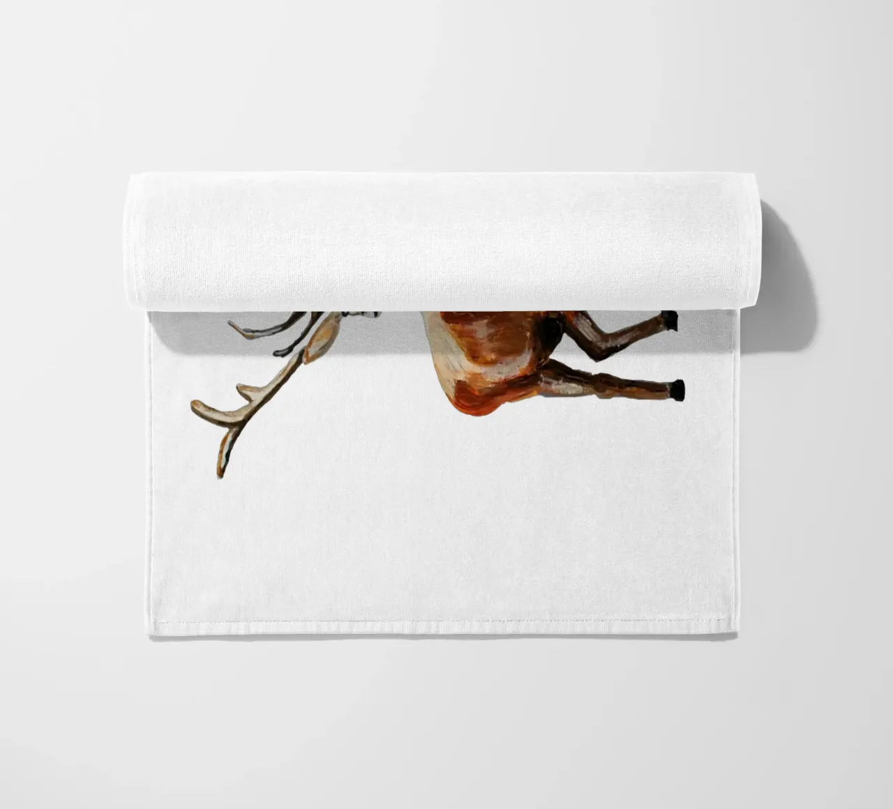 Deer strandhanddoek van Femke Zwaan