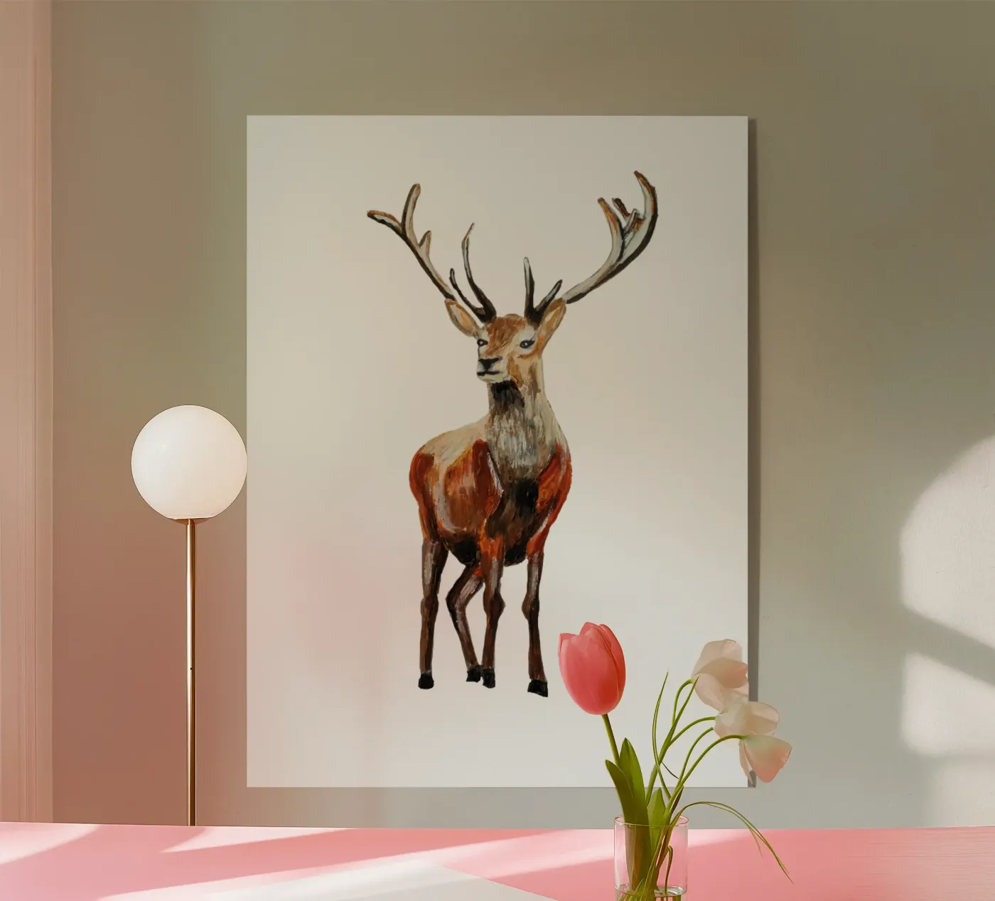 Deer Acryl-Glas von Femke Zwaan