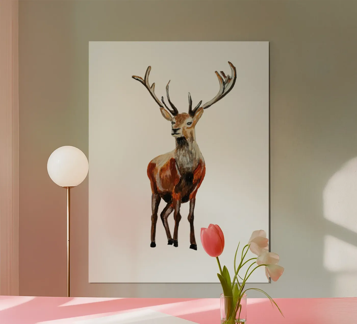 Deer poster van Femke Zwaan