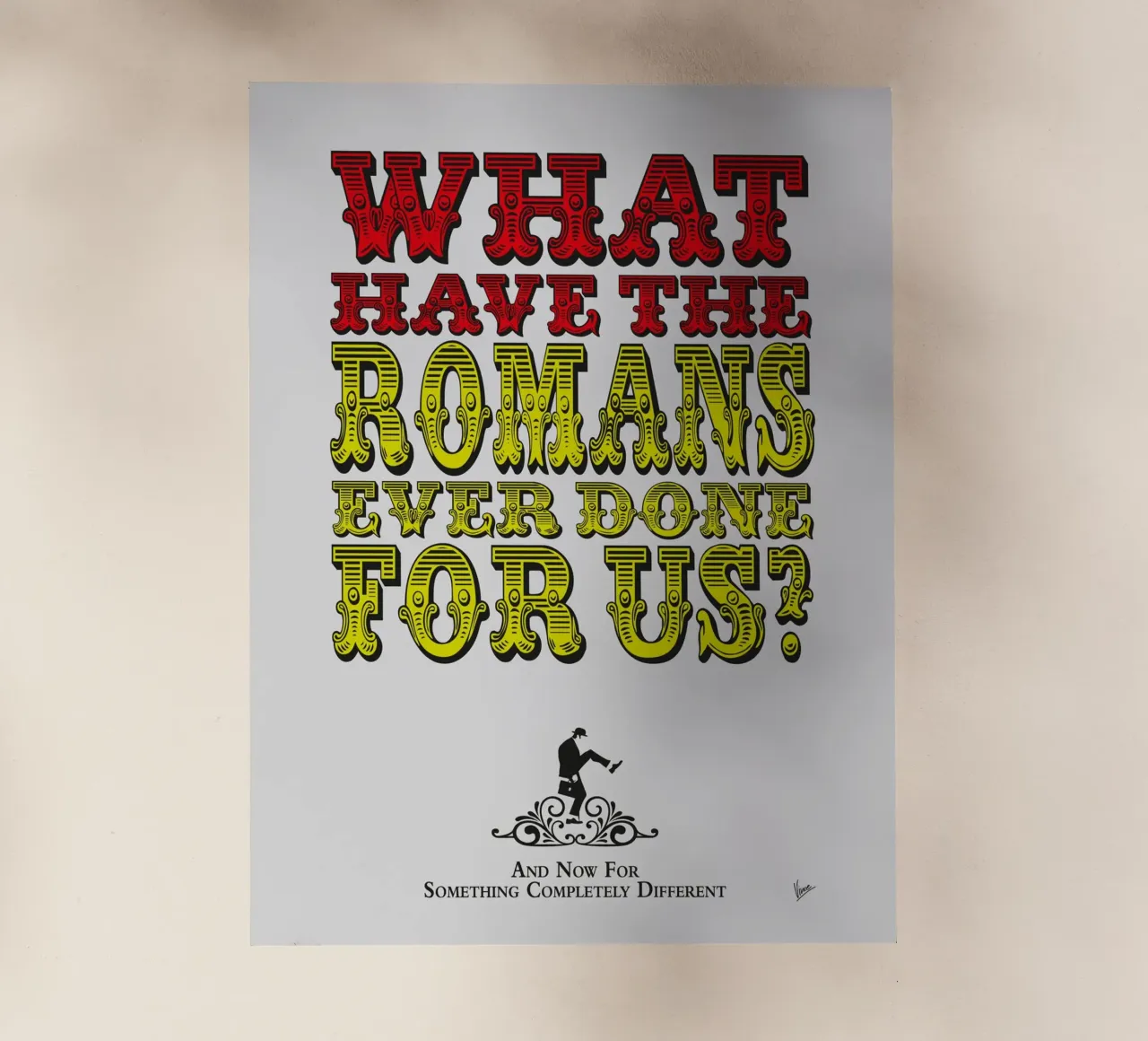 No04 My Silly Quote Poster pellicola backlit da Silly Art