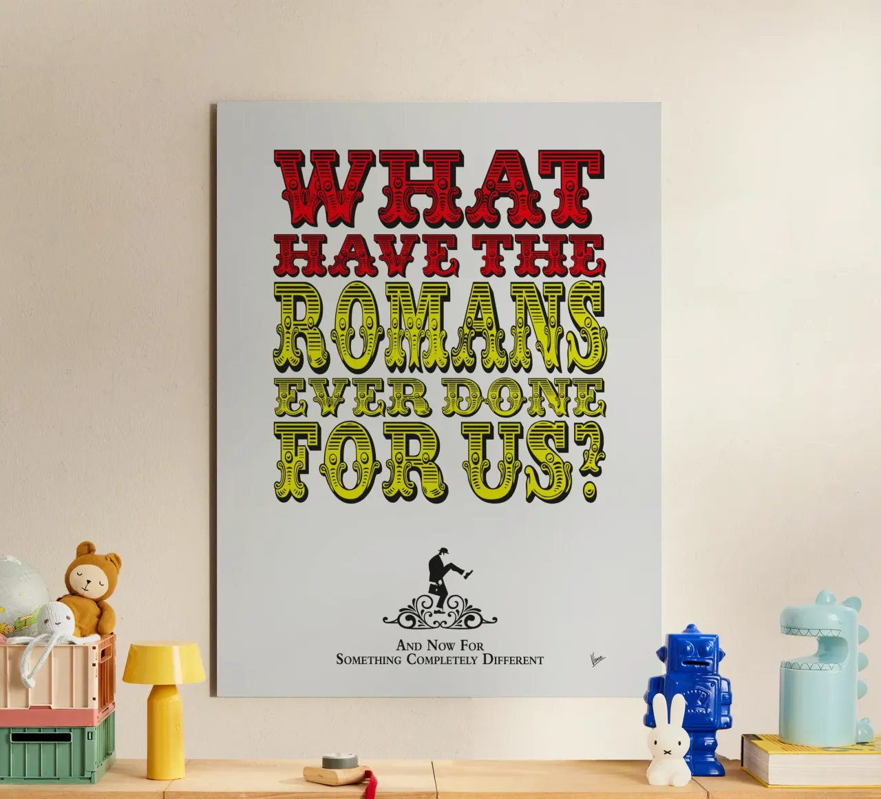 No04 My Silly Quote Poster alluminio dibond da Silly Art