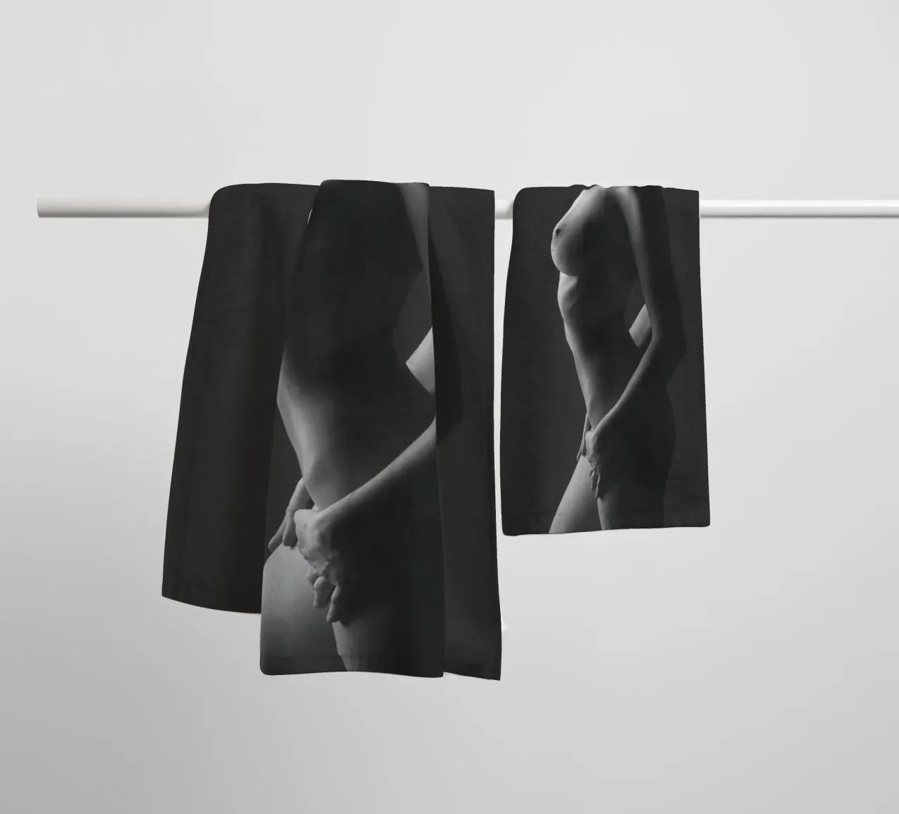 Dulce Nude Profile Mono towel by Dave Hare Photography