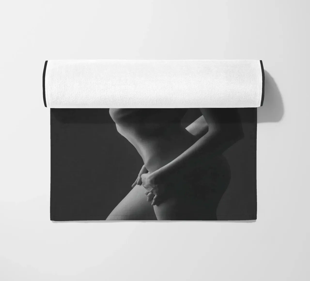 Dulce Nude Profile Mono serviette de plage de Dave Hare Photography