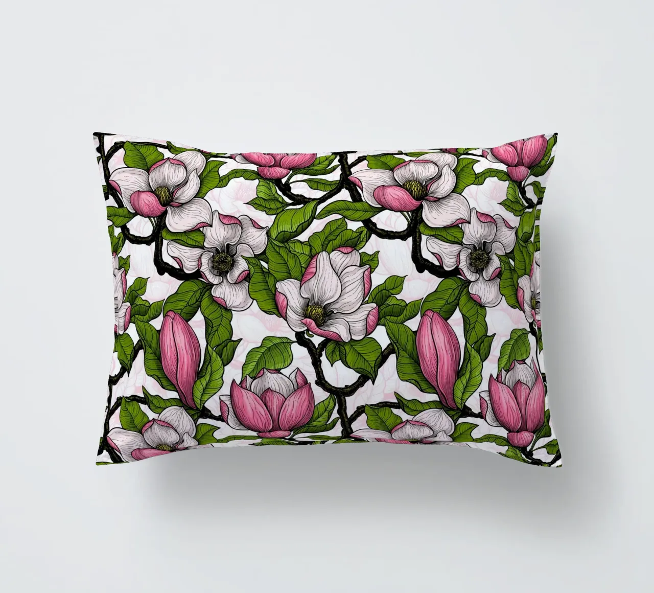 Magnolia in fiore cuscino da Painted Nature