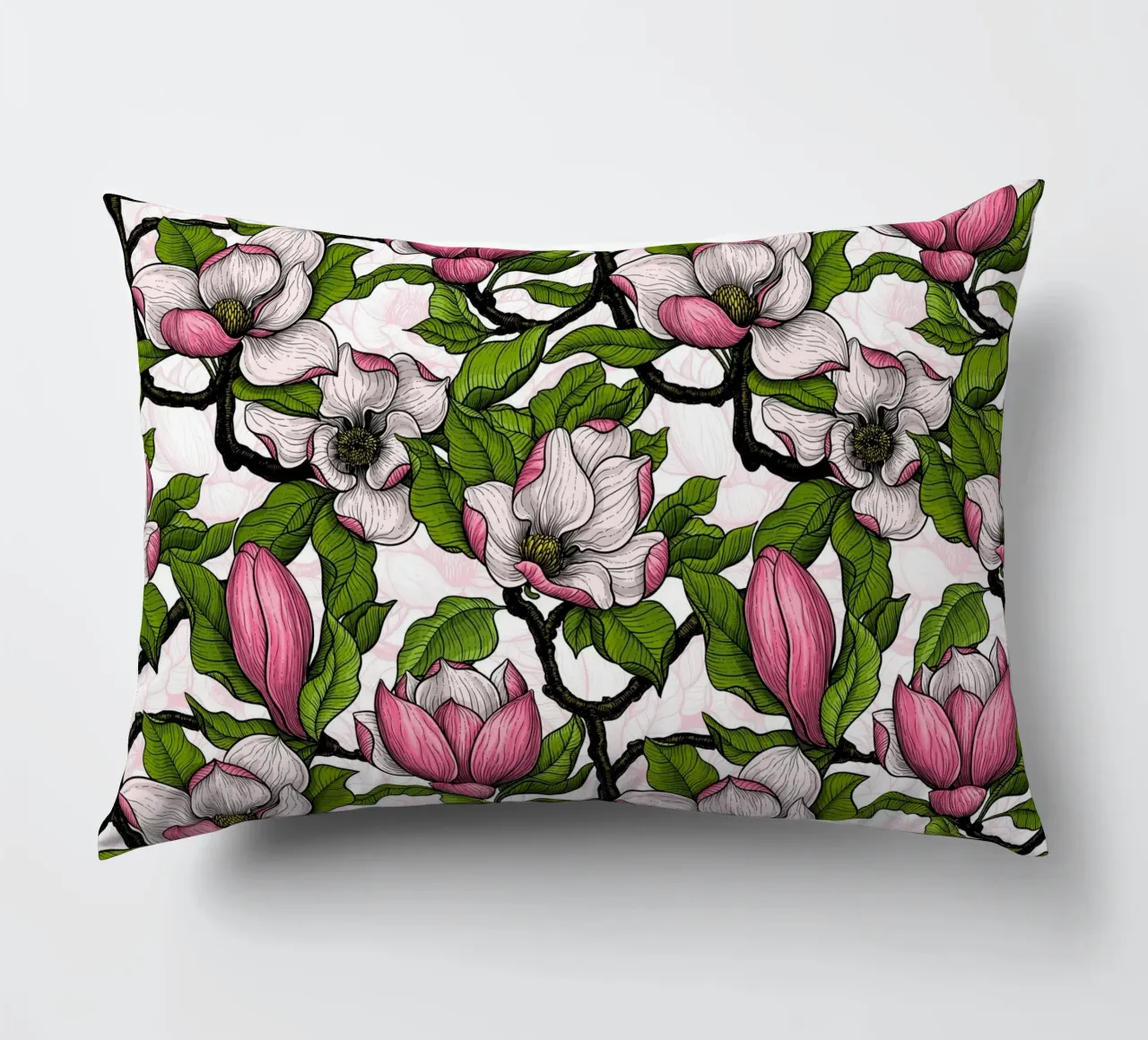Magnolia in fiore cuscino da Painted Nature