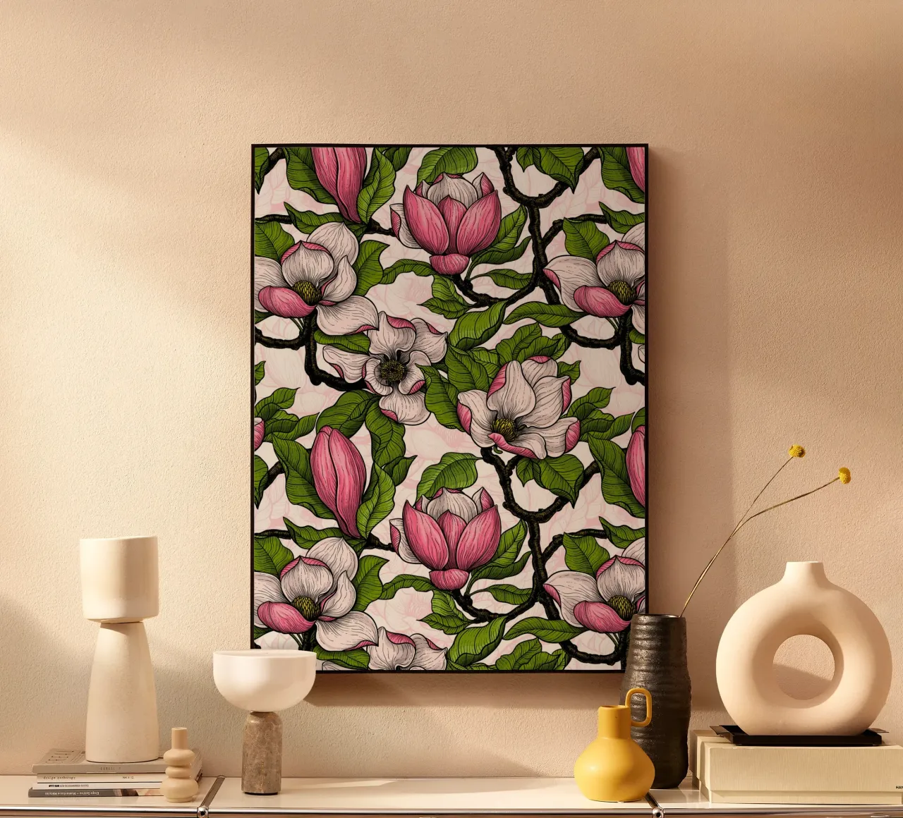 Magnolia in fiore alluminio dibond da Painted Nature