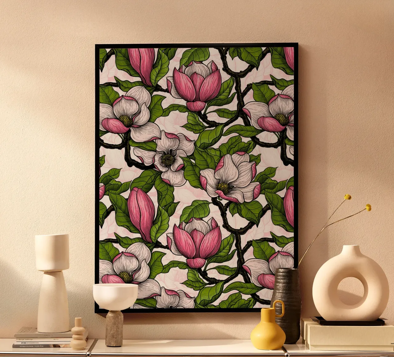 Magnolia in fiore carta hahnemühle da Painted Nature