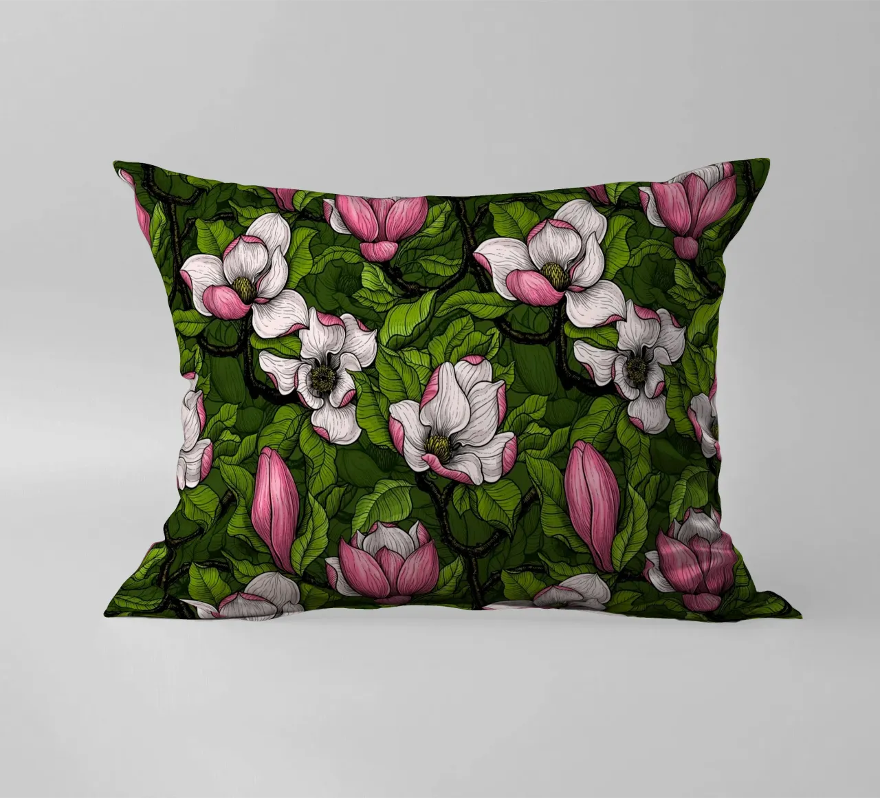 Magnolia in fiore cuscino da Painted Nature