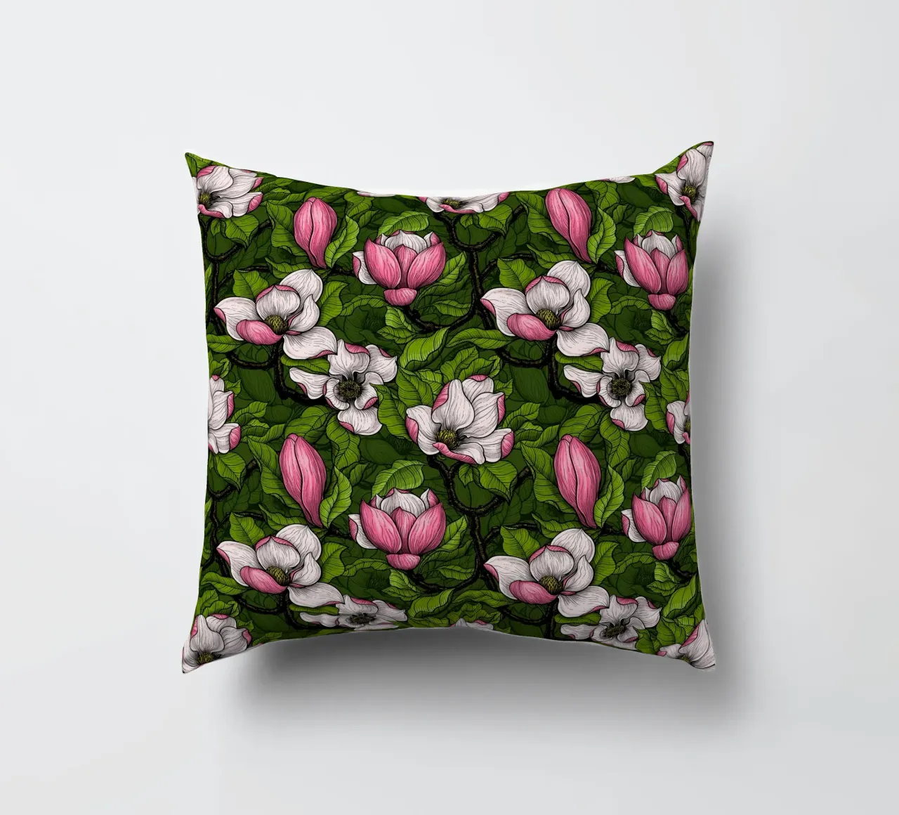 Magnolia in fiore cuscino da Painted Nature