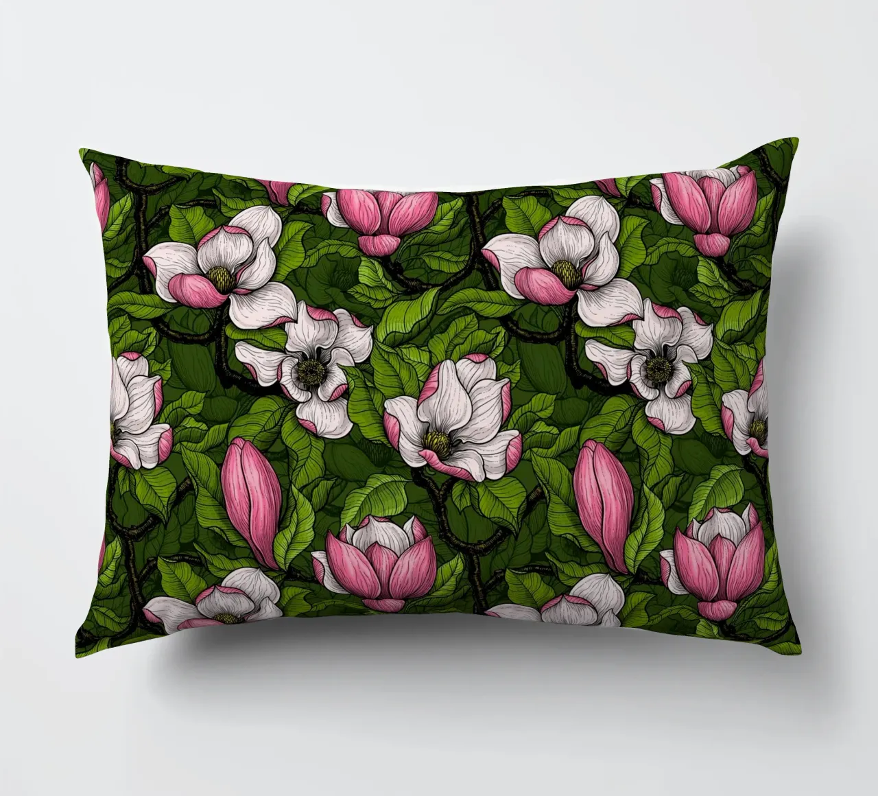 Magnolia in fiore cuscino da Painted Nature