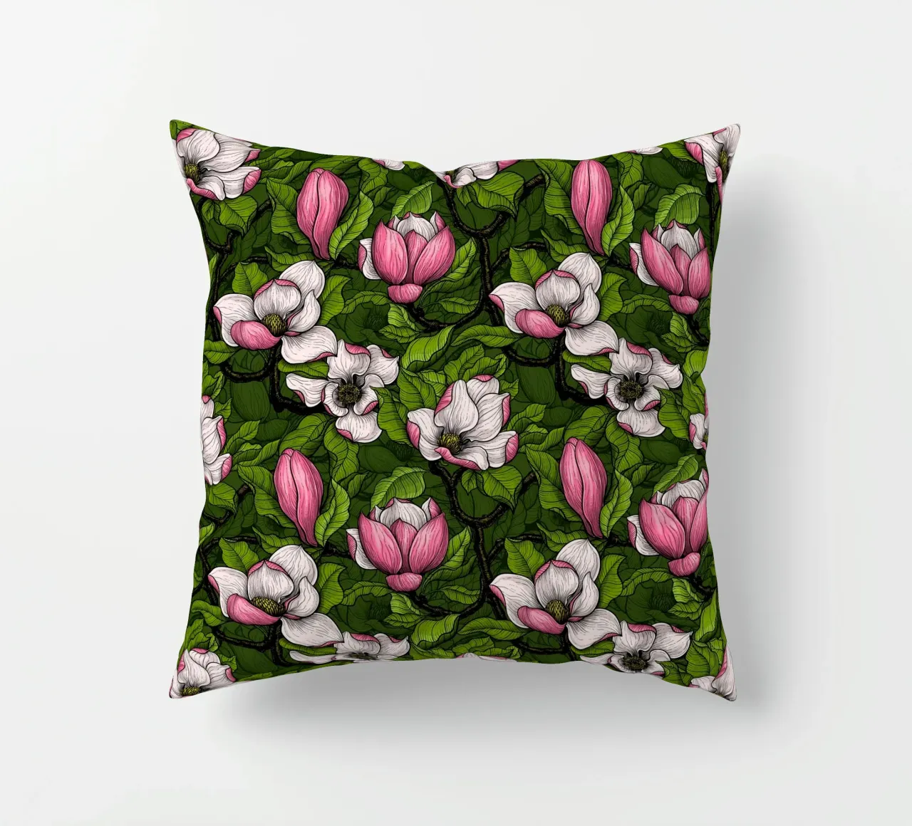 Magnolia in fiore cuscino da Painted Nature
