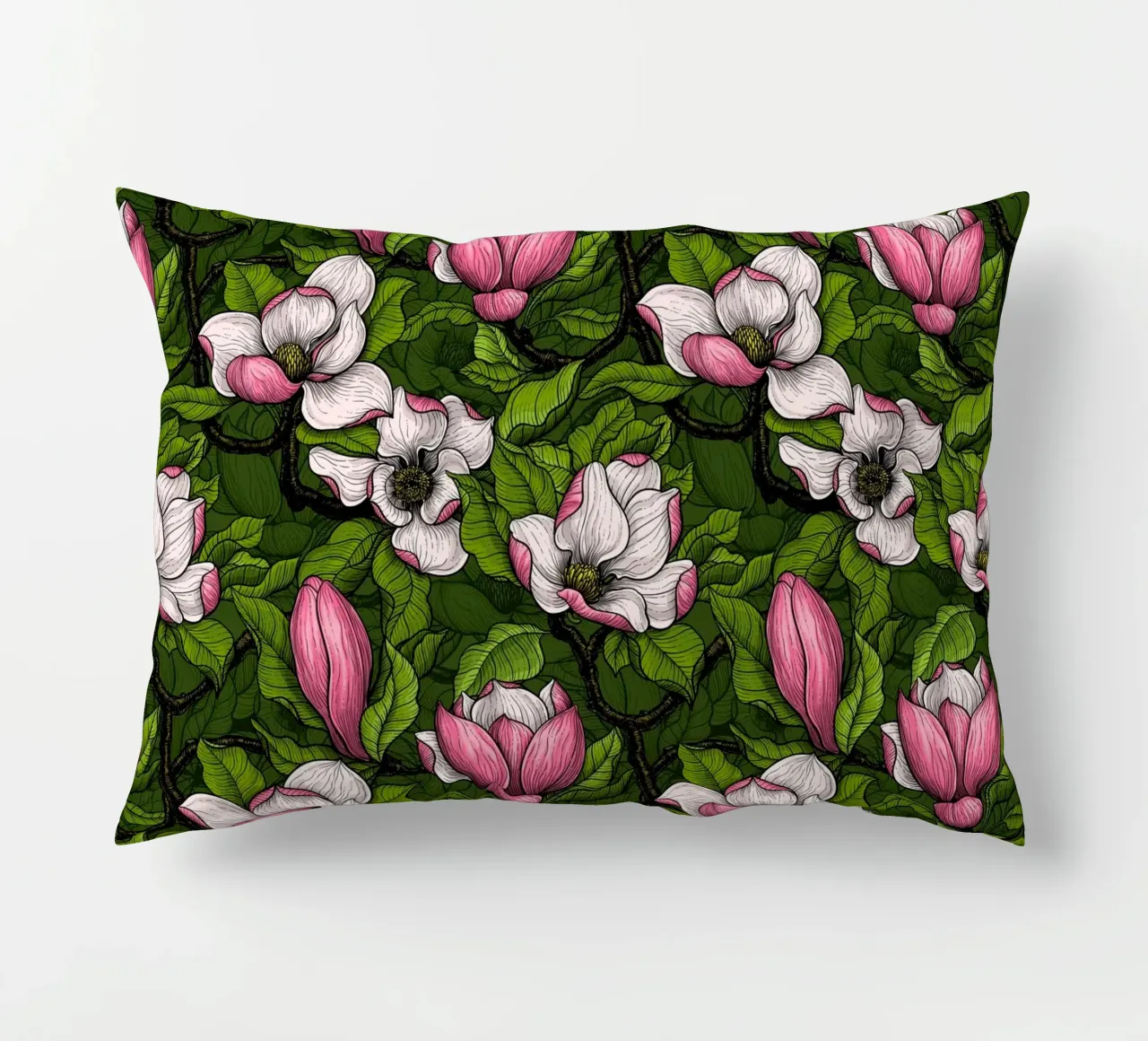 Magnolia in fiore cuscino da Painted Nature