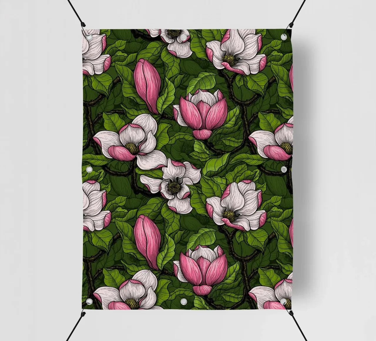 Magnolia in fiore telo in pvc da Painted Nature