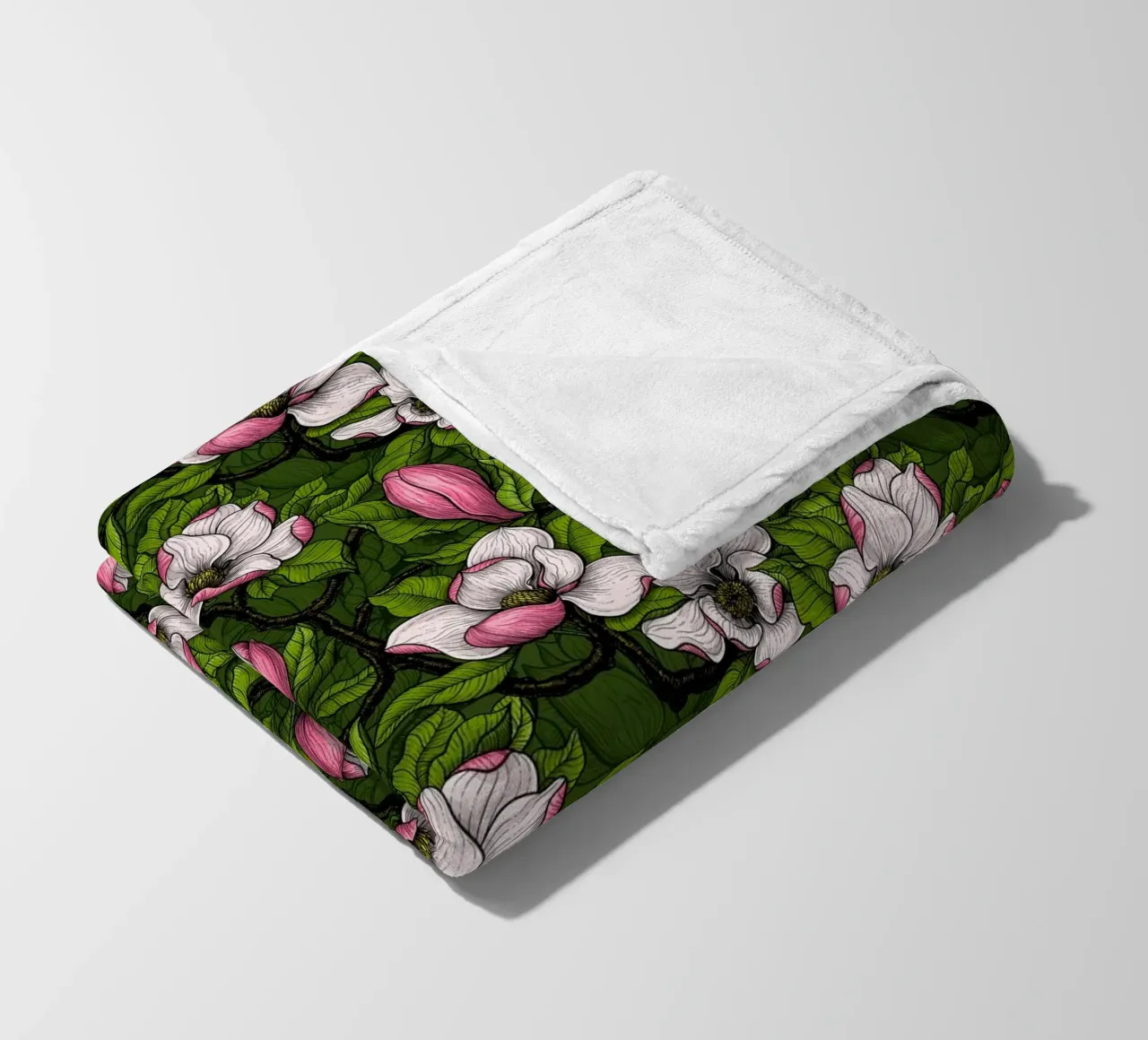Magnolia in fiore coperta in pile da Painted Nature
