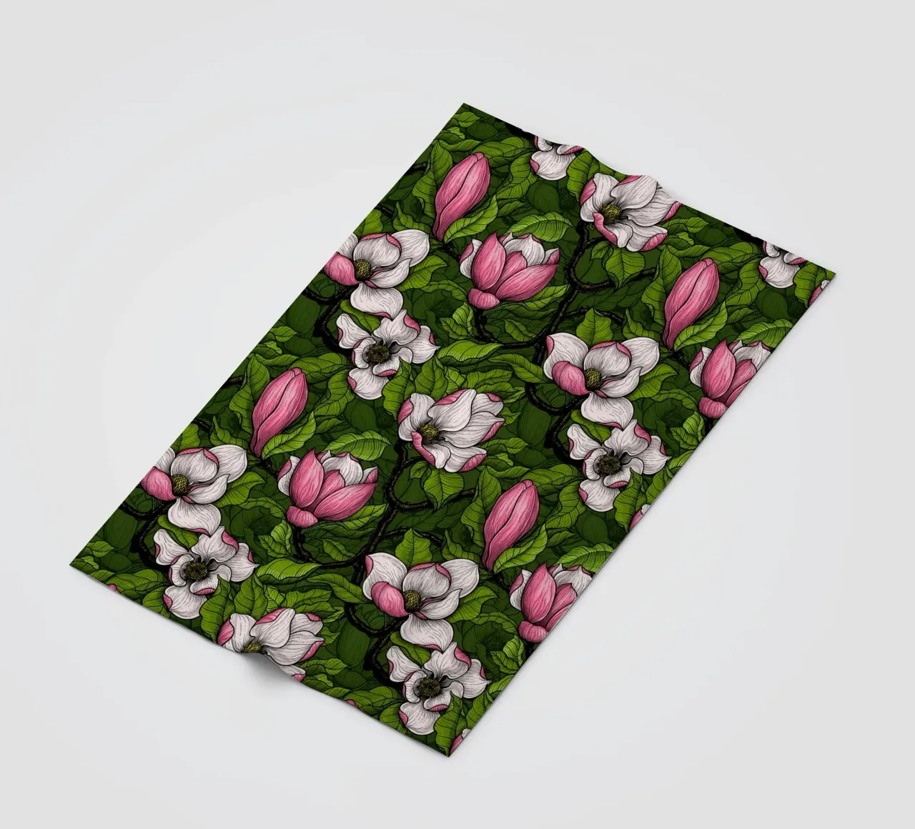 Magnolia in fiore coperta in pile da Painted Nature
