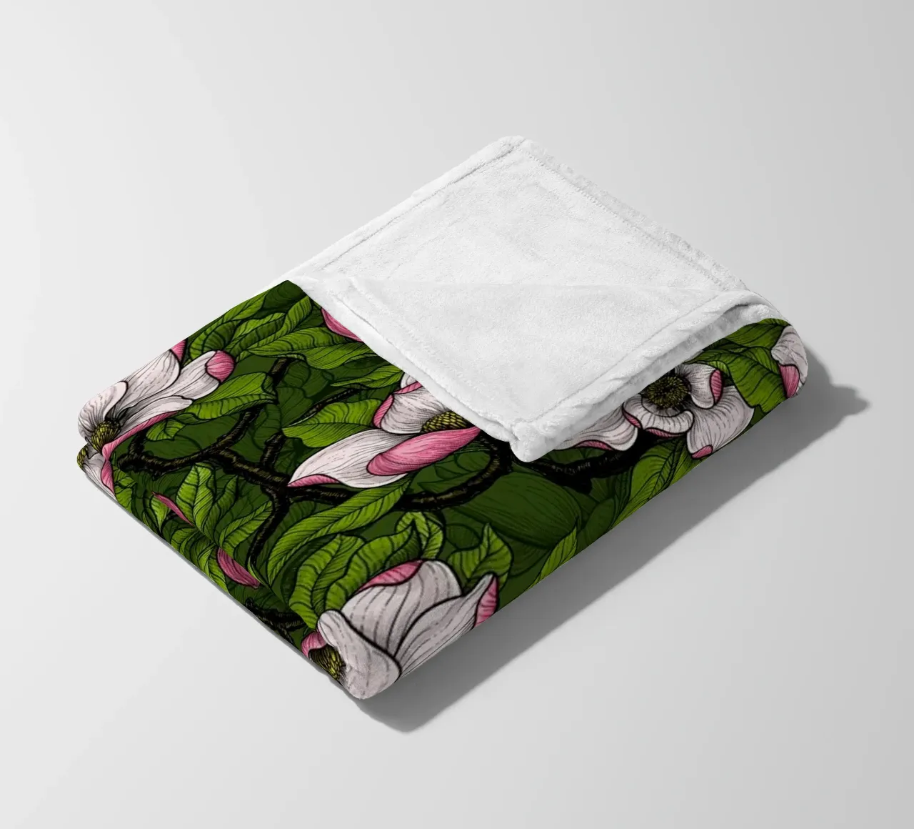 Magnolia in fiore coperta in pile da Painted Nature