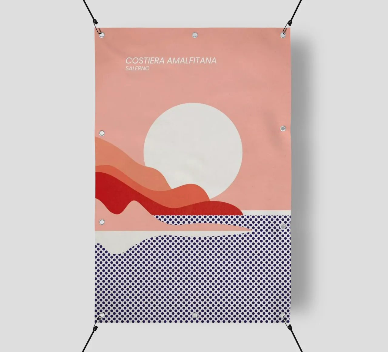 Amalfi Coast telo in pvc da The Cartography Collection