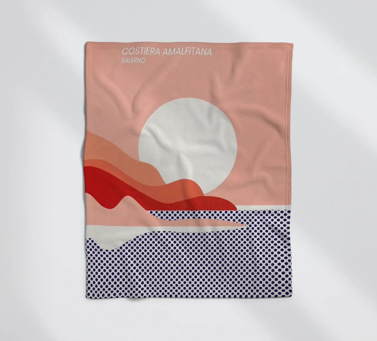 Amalfi Coast coperta in pile da The Cartography Collection