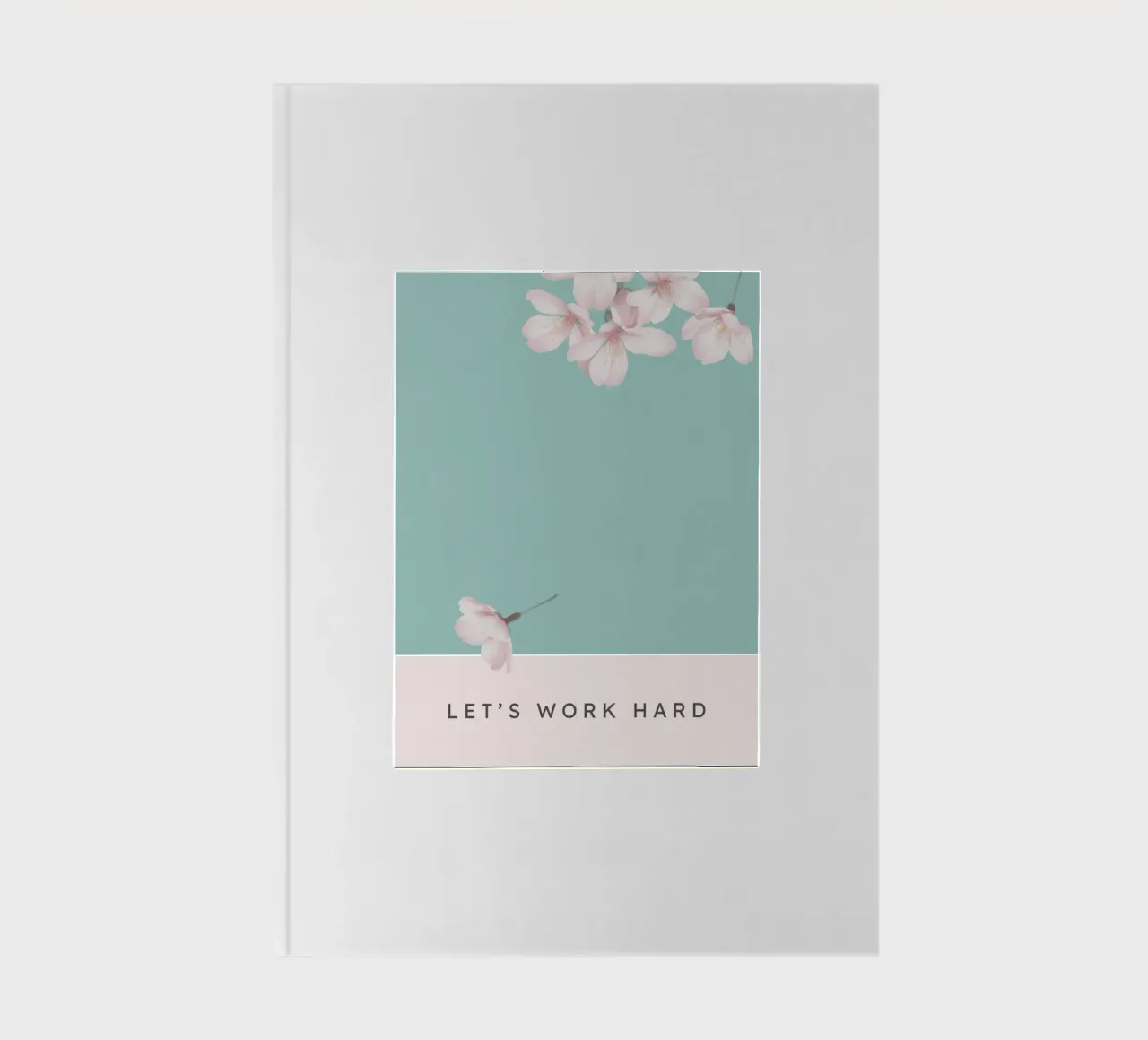 LET‘S WORK HARD Notizbuch von Einfach Uebel