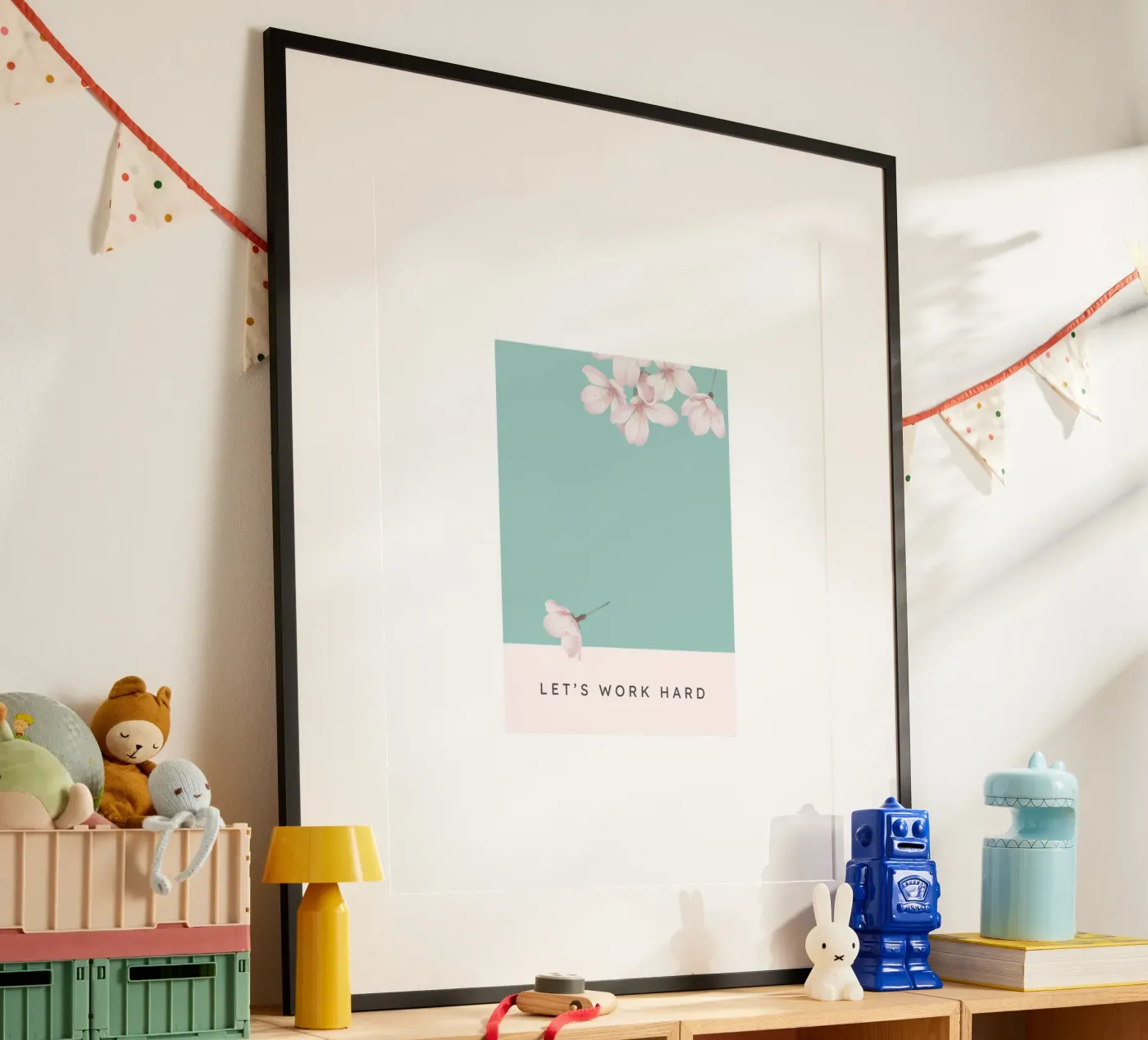 LET‘S WORK HARD poster da Bloom & Branch