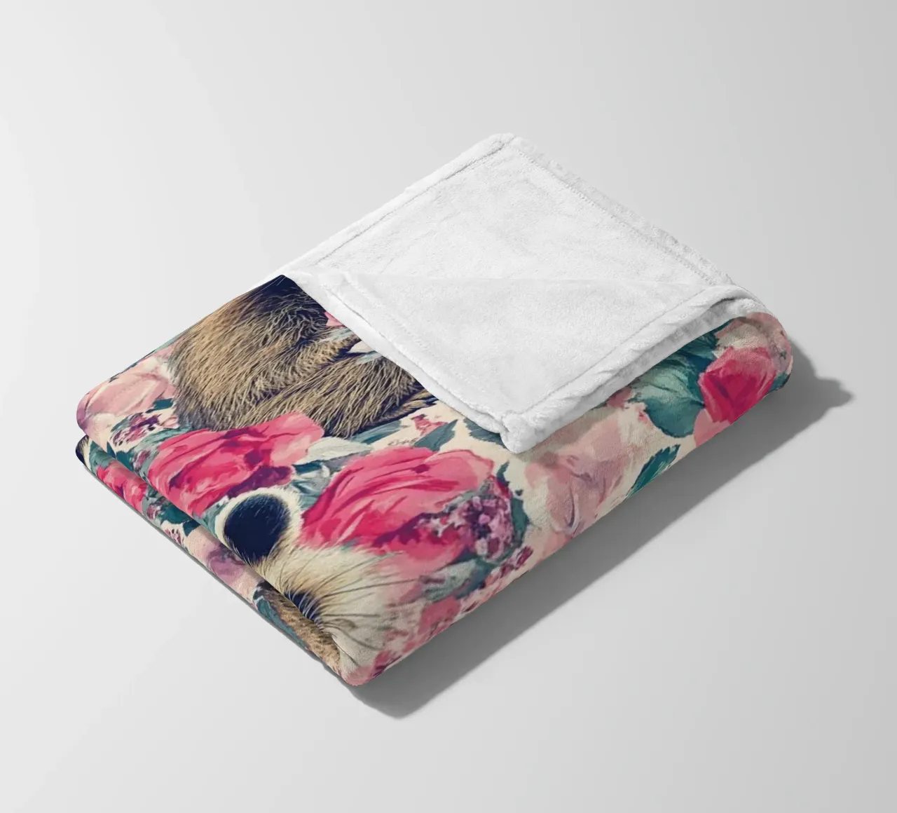 Racoons and Roses coperta in pile da Sunflower Soul Studio
