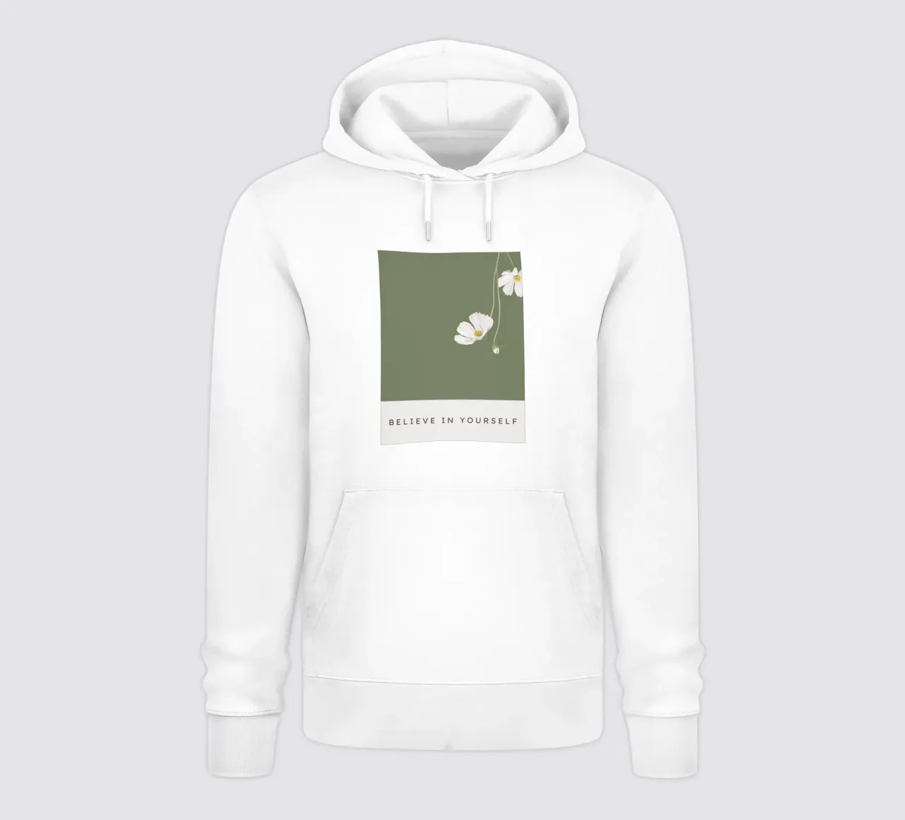 BELIEVE IN YOURSELF felpa con cappuccio da Einfach Uebel