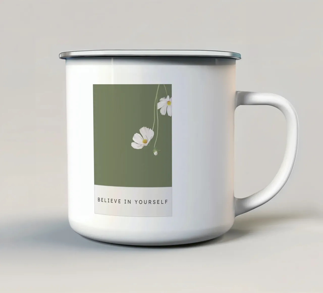 BELIEVE IN YOURSELF tazza in smalto da Einfach Uebel