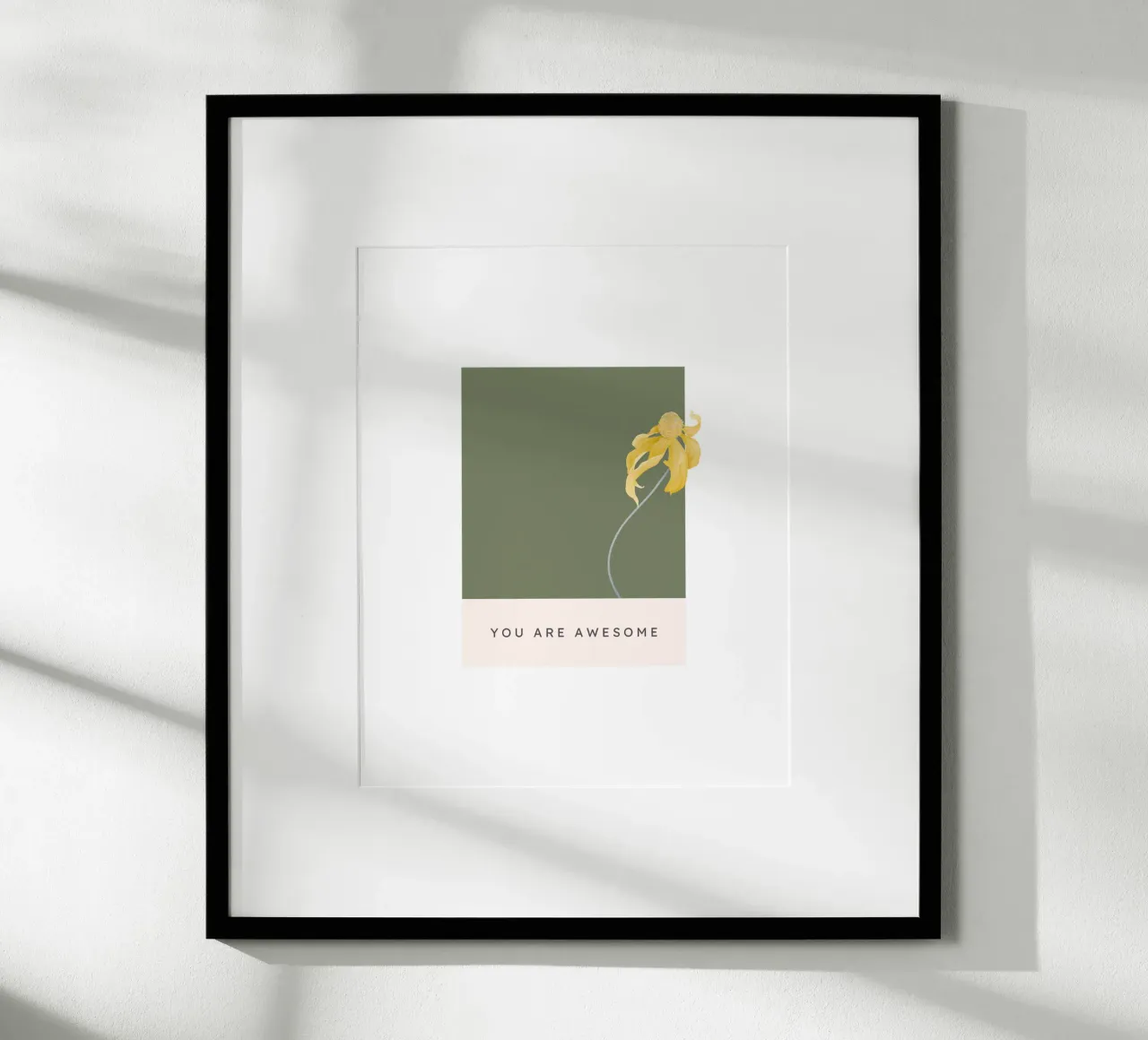 YOU ARE AWESOME poster con marco de aluminio de Einfach Uebel
