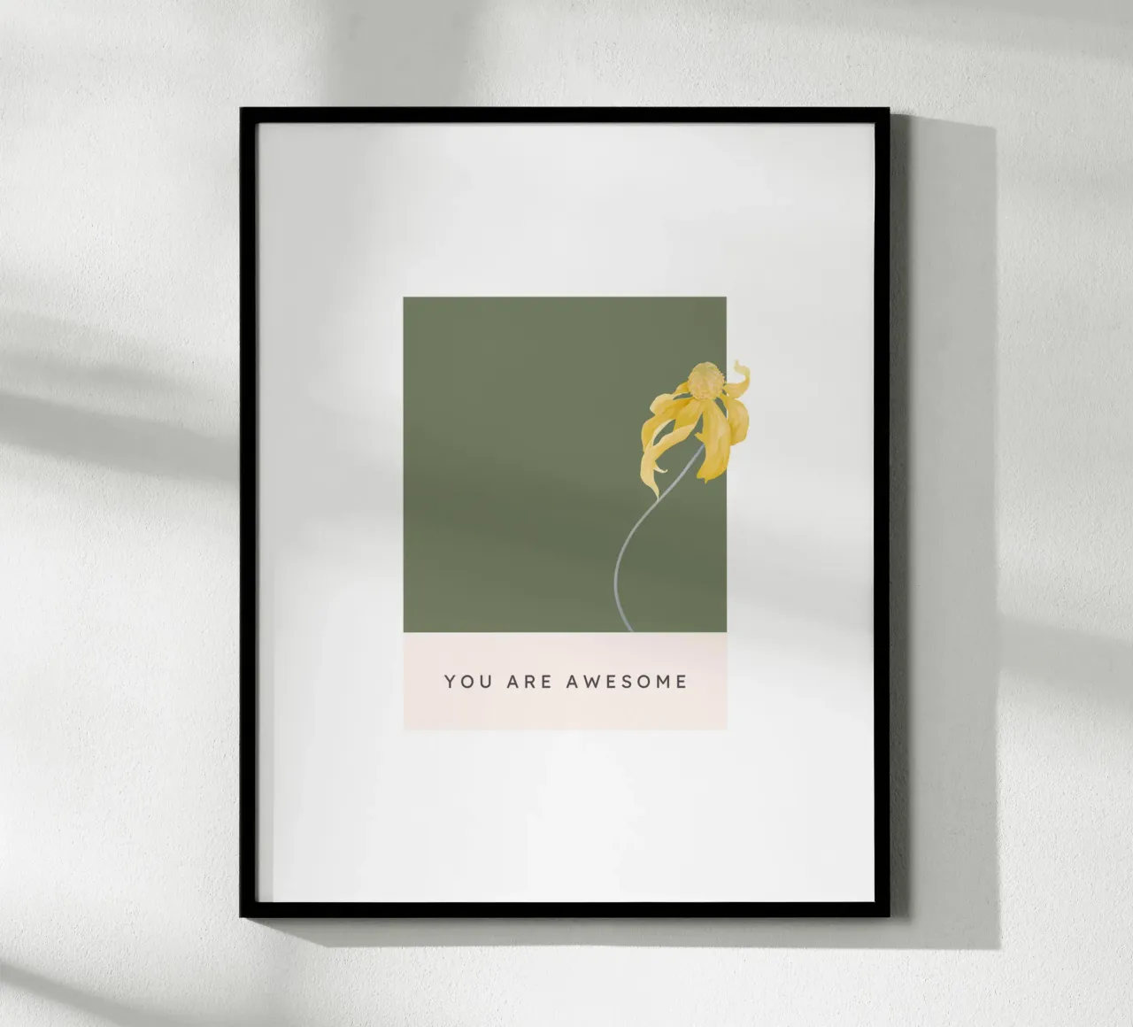 YOU ARE AWESOME poster con marco de aluminio de Einfach Uebel