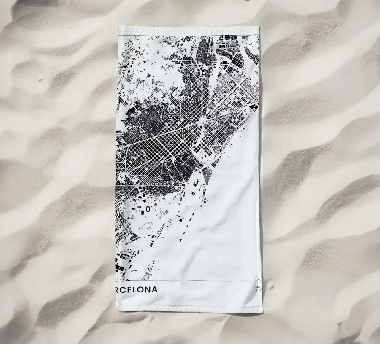 Barcelona telo mare da The Cartography Collection