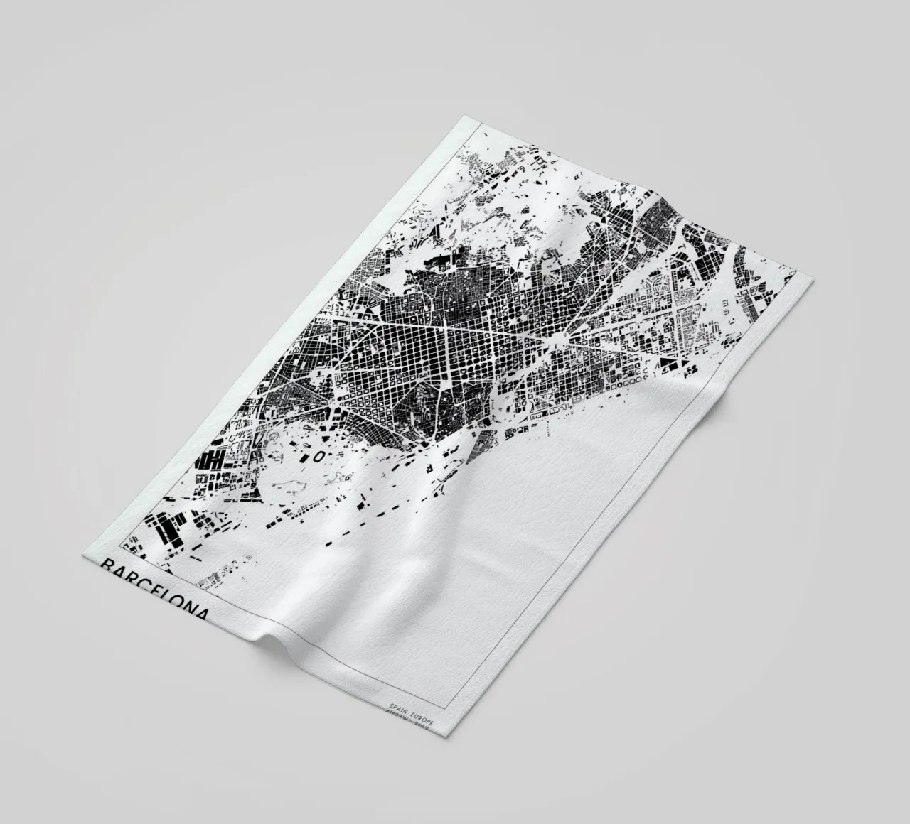 Barcelona telo mare da The Cartography Collection