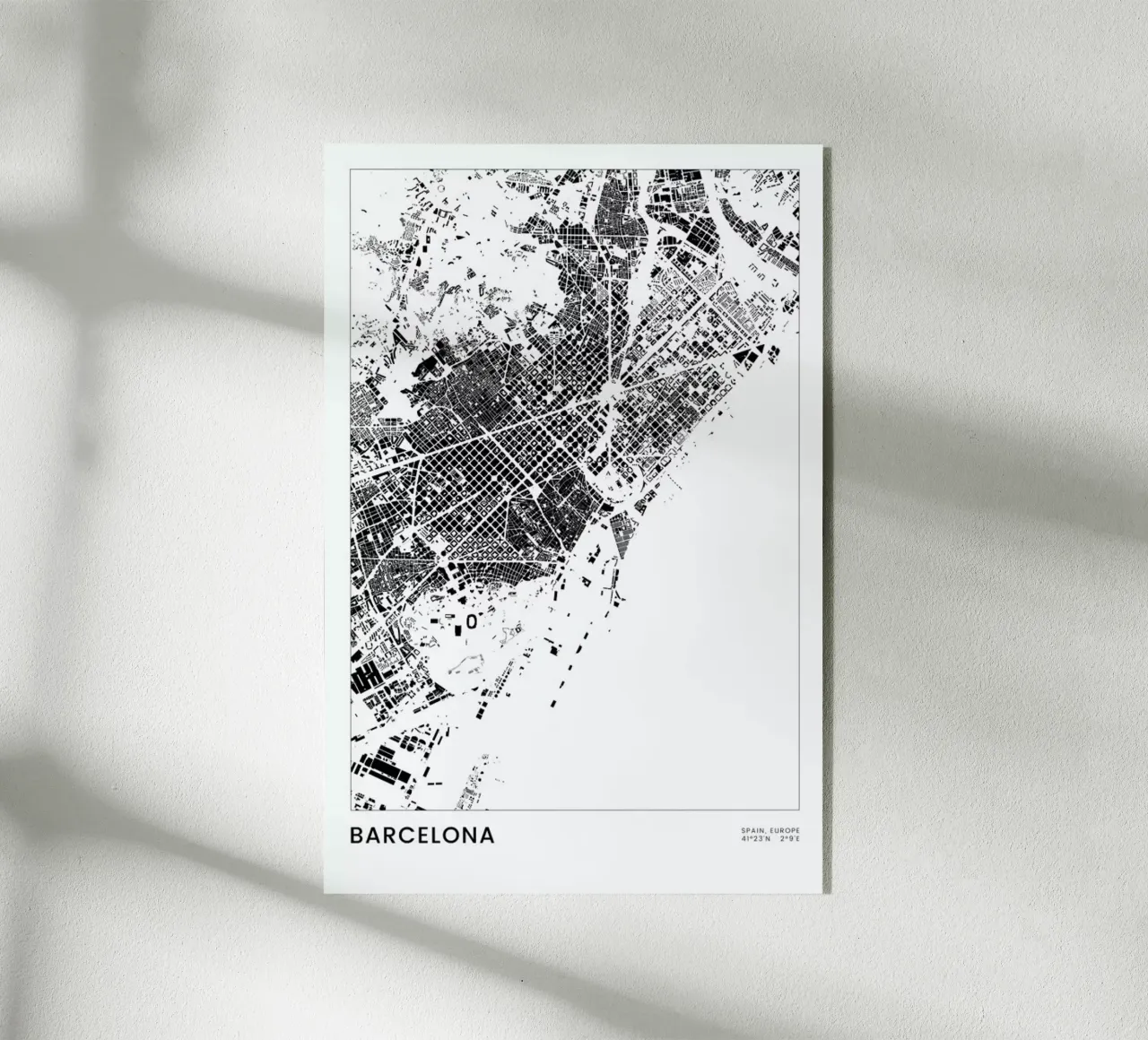 Barcelona plexiglass da The Cartography Collection