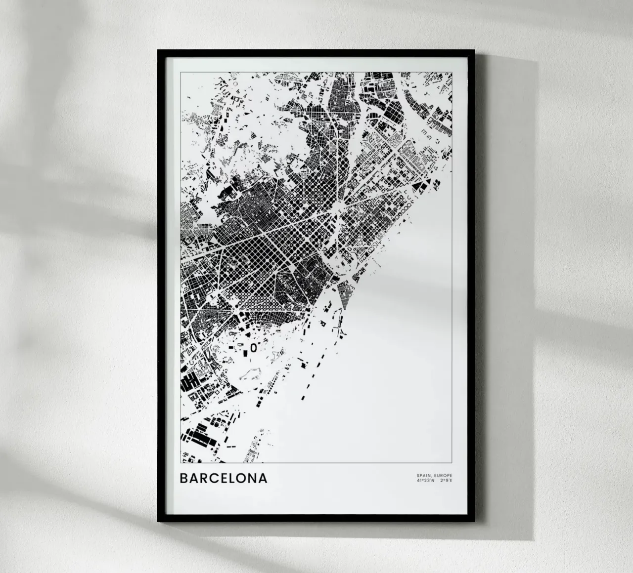 Barcelona poster da The Cartography Collection