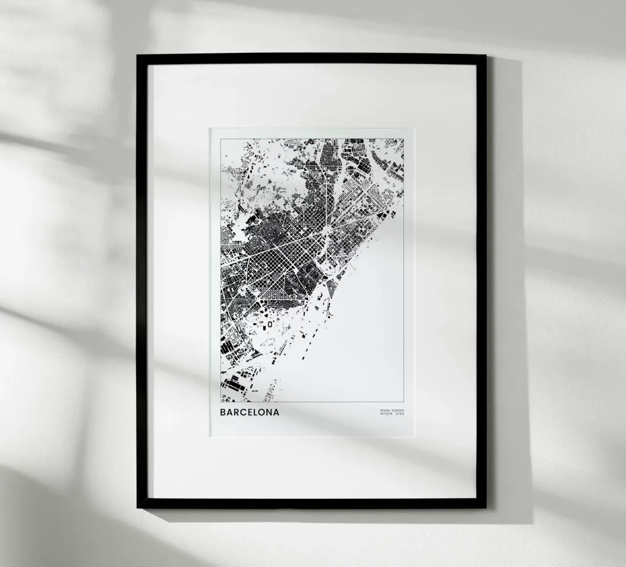 Barcelona poster da The Cartography Collection