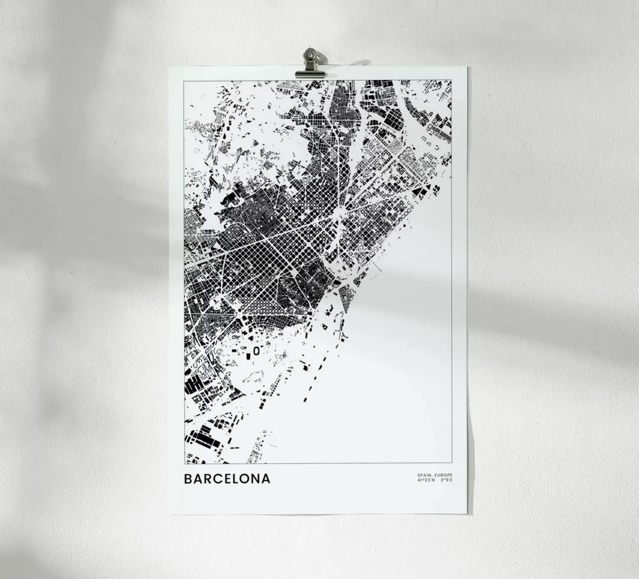 Barcelona poster da The Cartography Collection