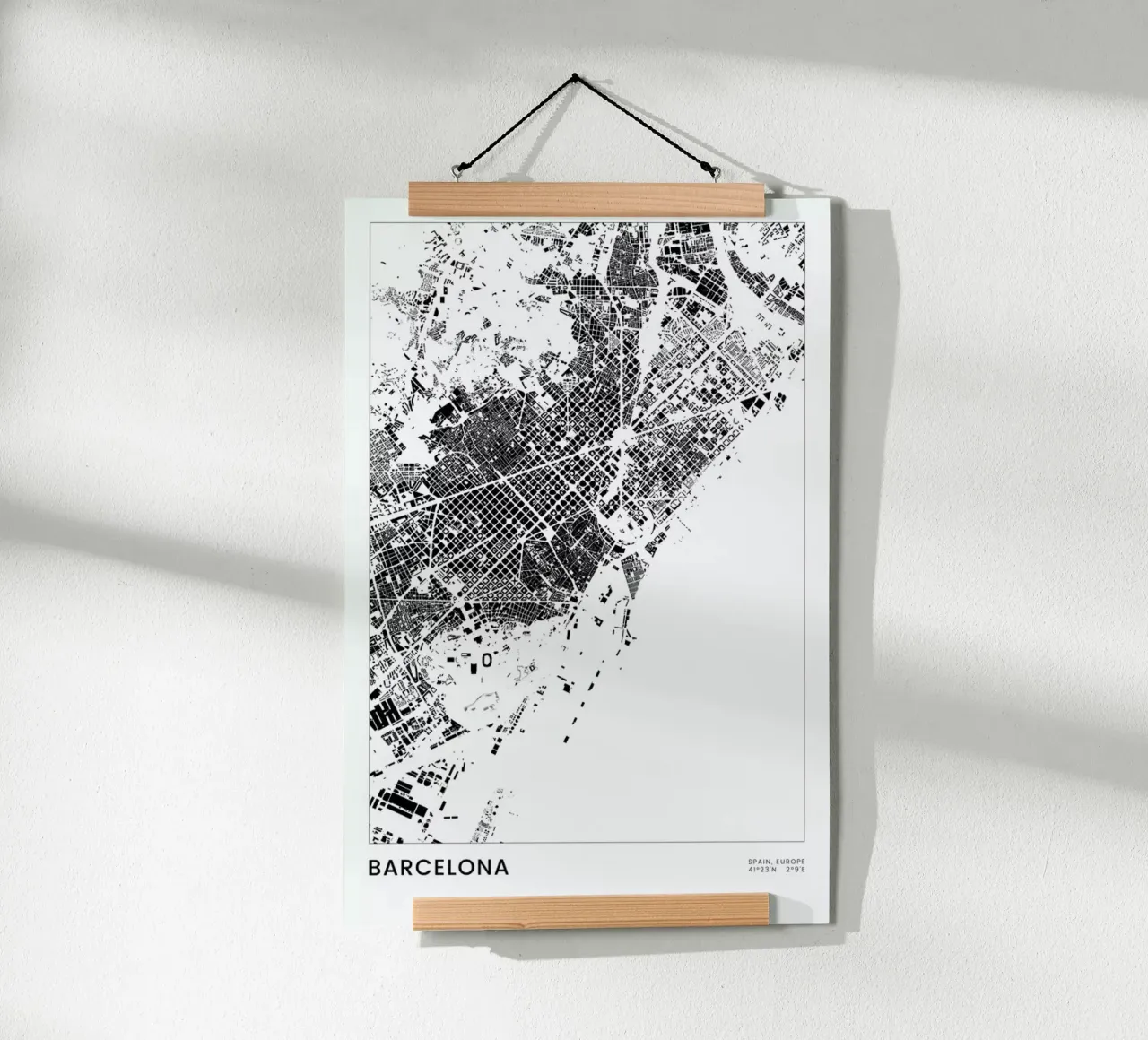 Barcelona poster da The Cartography Collection