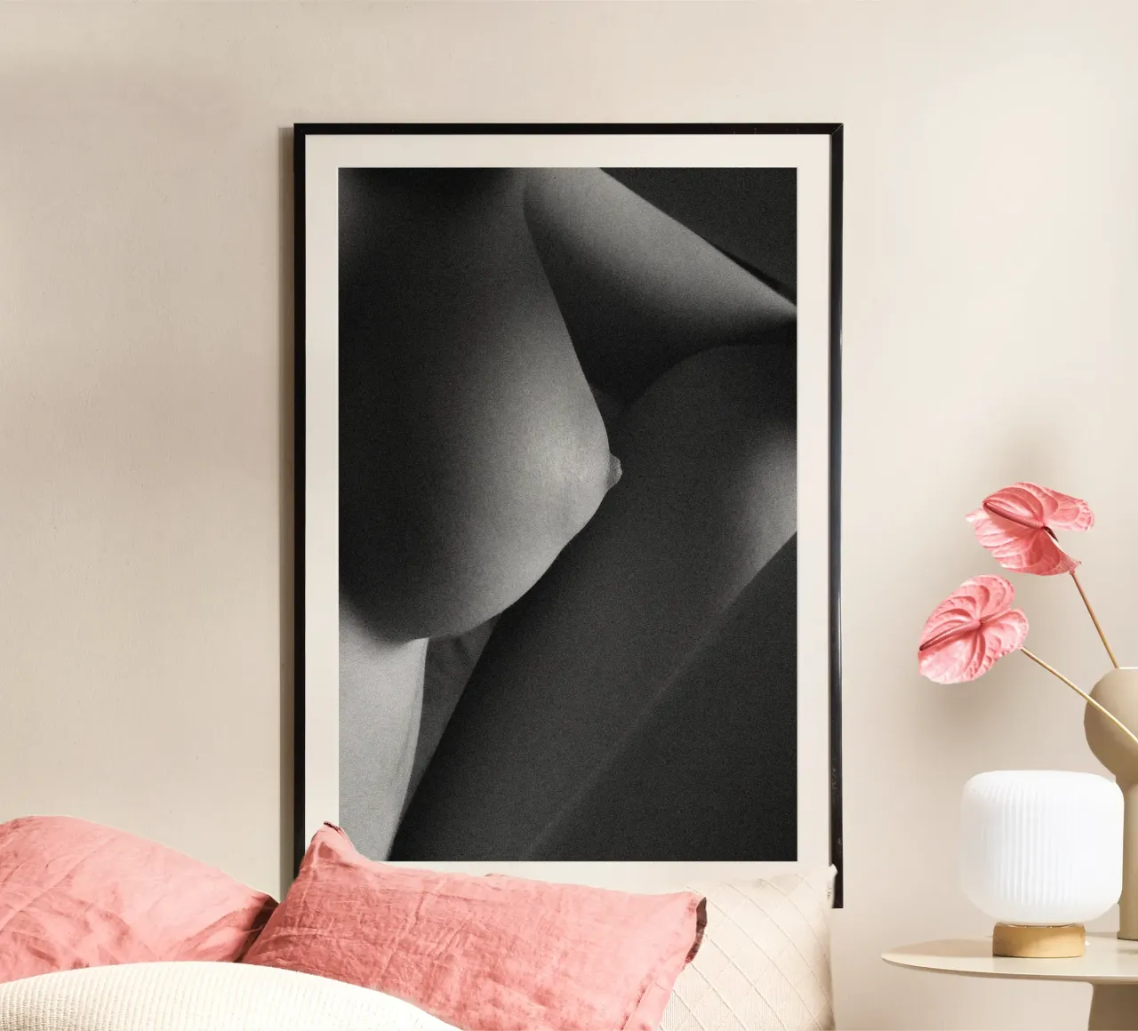 Breast in profile carta hahnemühle da Dave Hare Photography