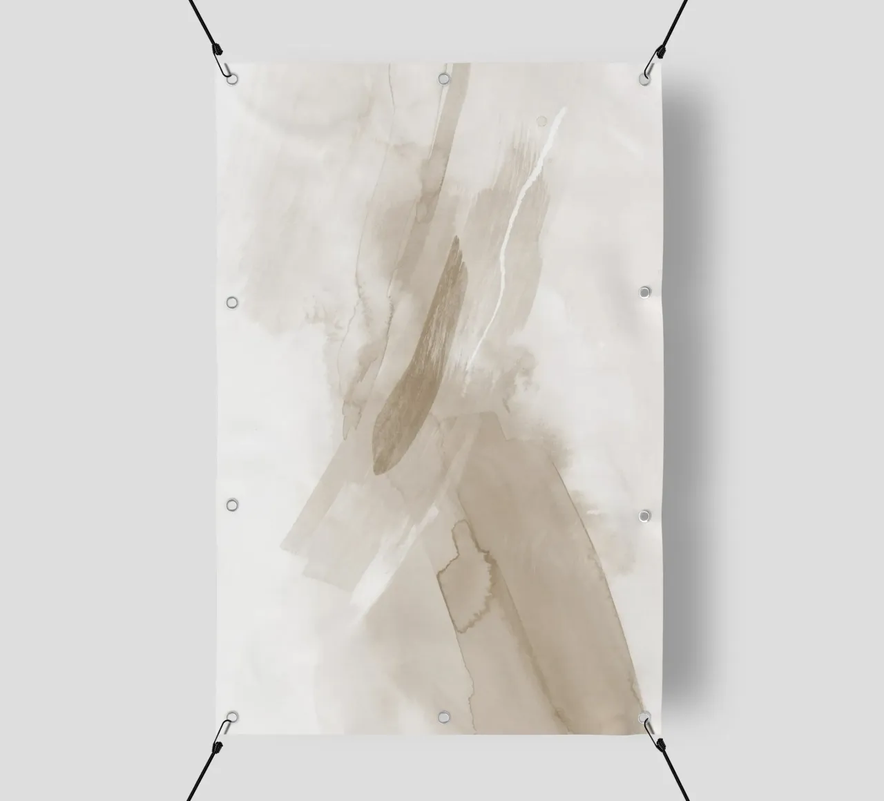 Pennellate di beige 3 telo in pvc da NouveauPrints