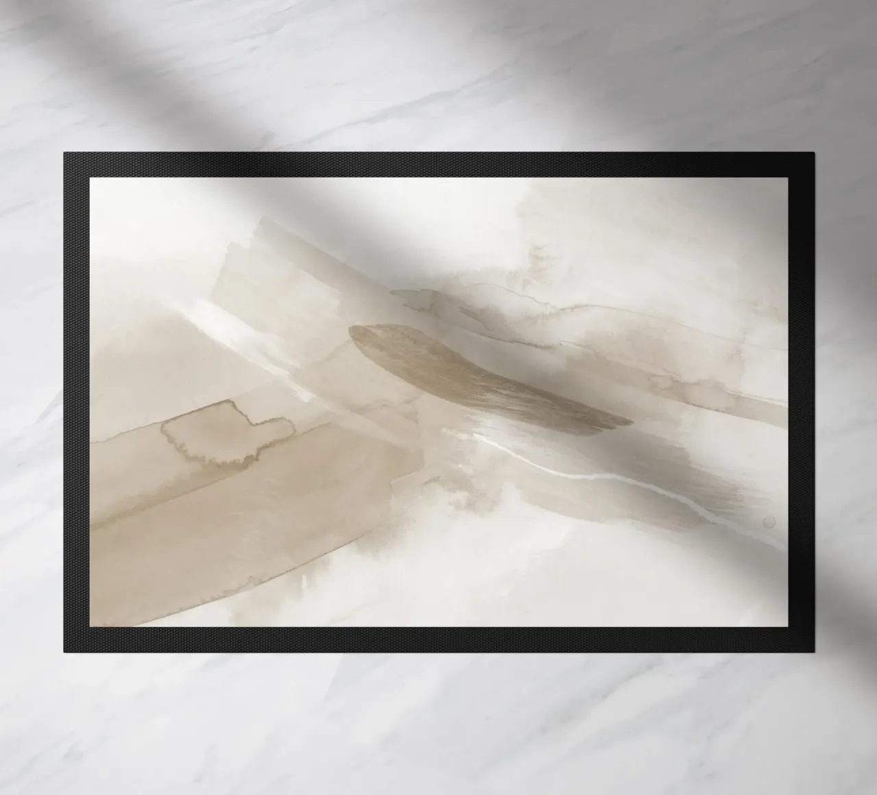 Pennellate di beige 3 zerbino da NouveauPrints